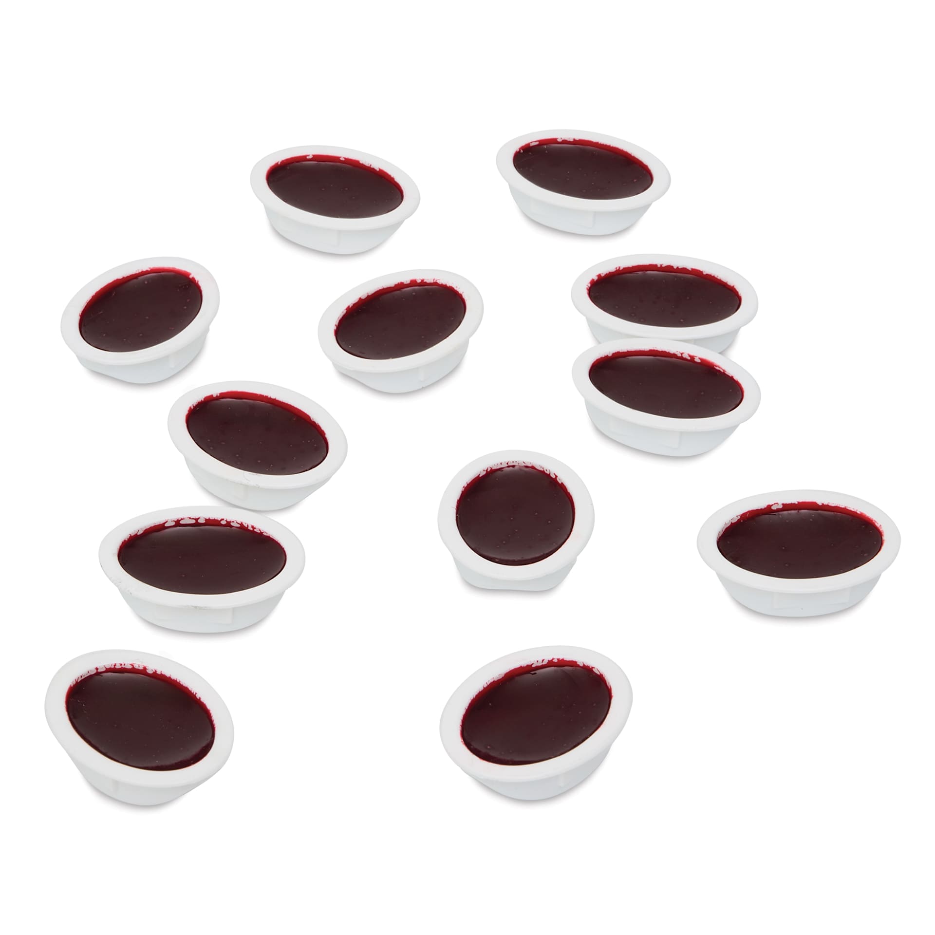 Prang Watercolor Refills - Oval, pkg of 12 Red, Half Pans