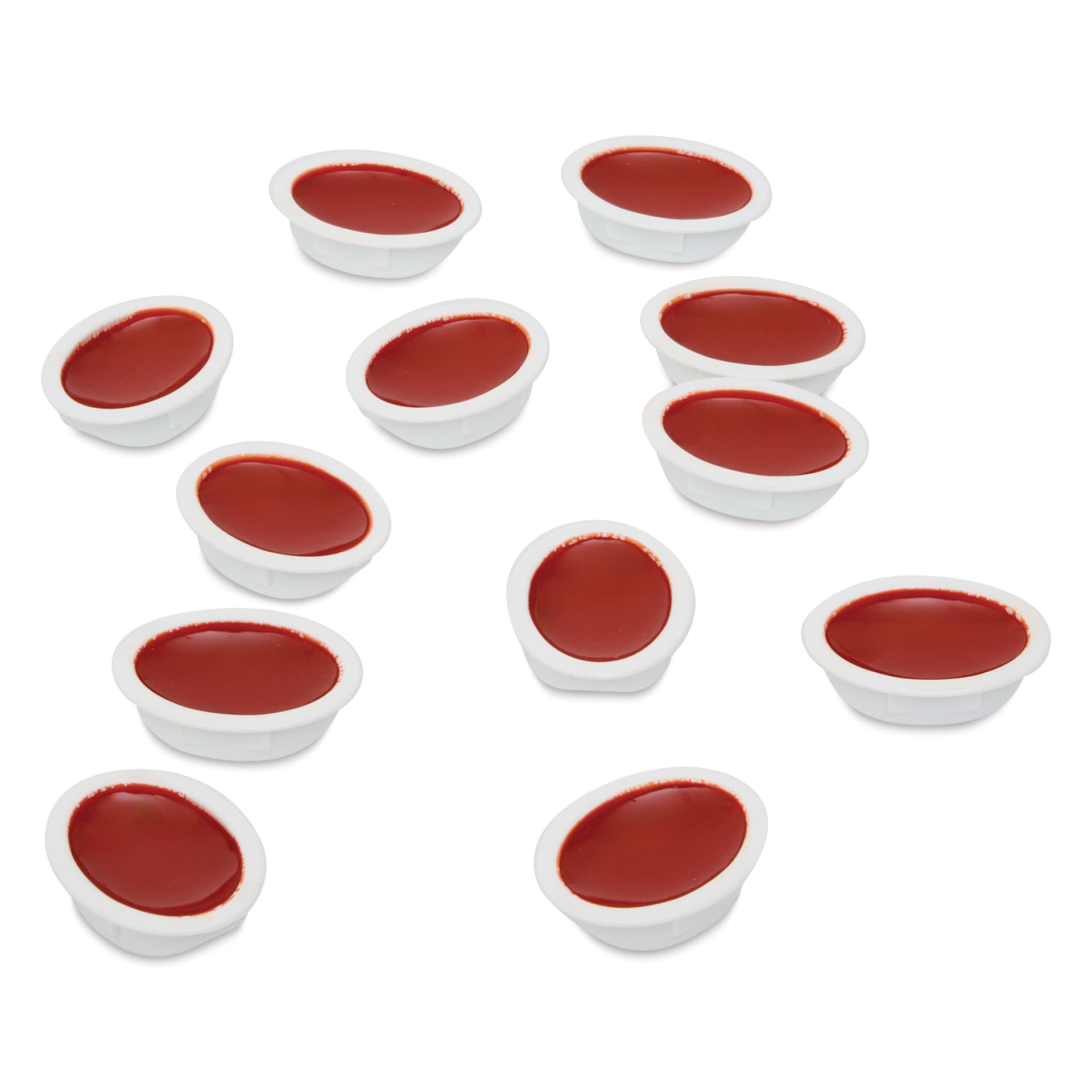 Prang Watercolor Refills - Oval, pkg of 12 Orange, Half Pans