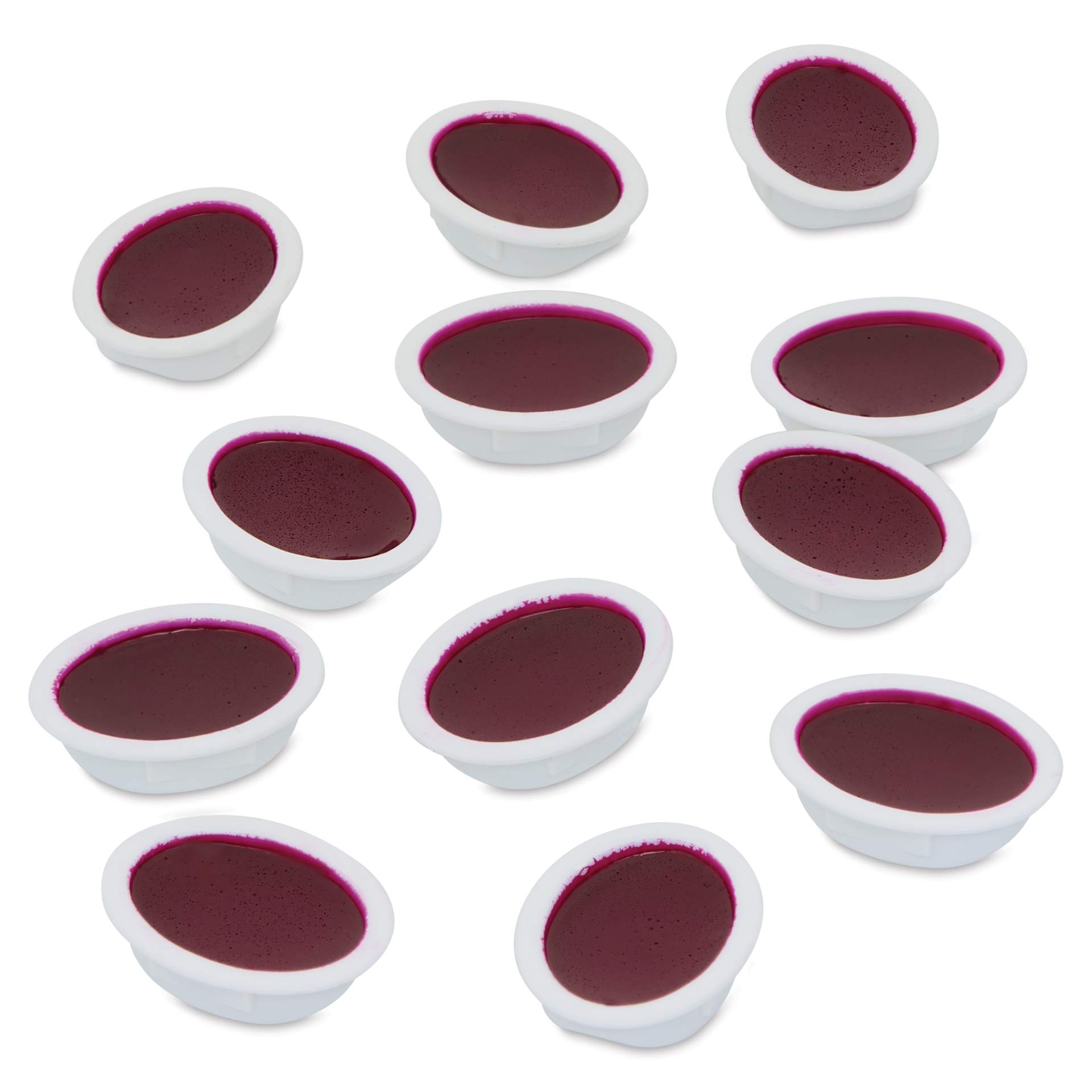 Prang Watercolor Refills - Oval, pkg of 12 Red-Violet, Half Pans
