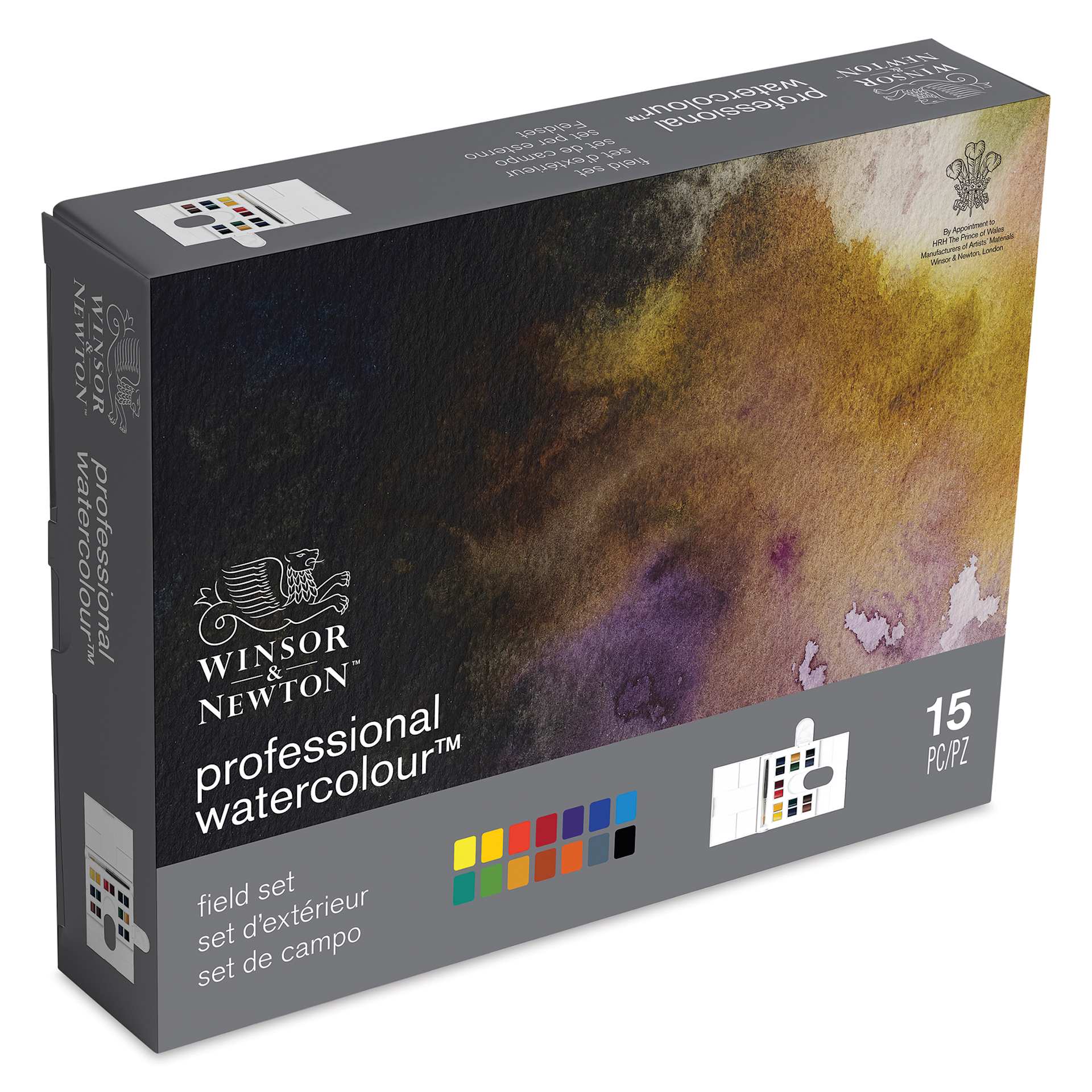 Winsor & Newton Professional Watercolor - Set of 14 Field Pocket Set, Assorted