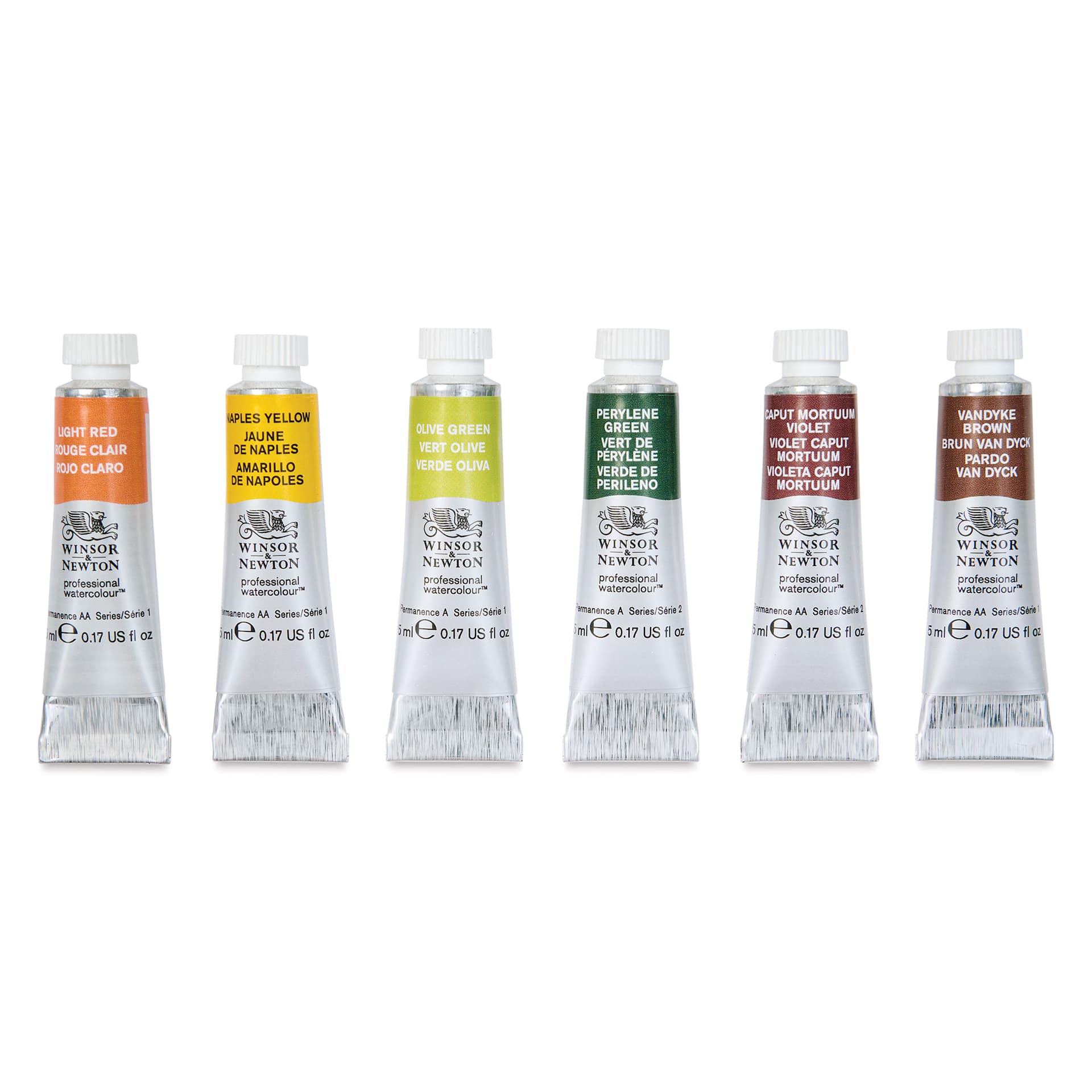 Winsor & Newton Professional Watercolor - Set of 6, Rich Earth