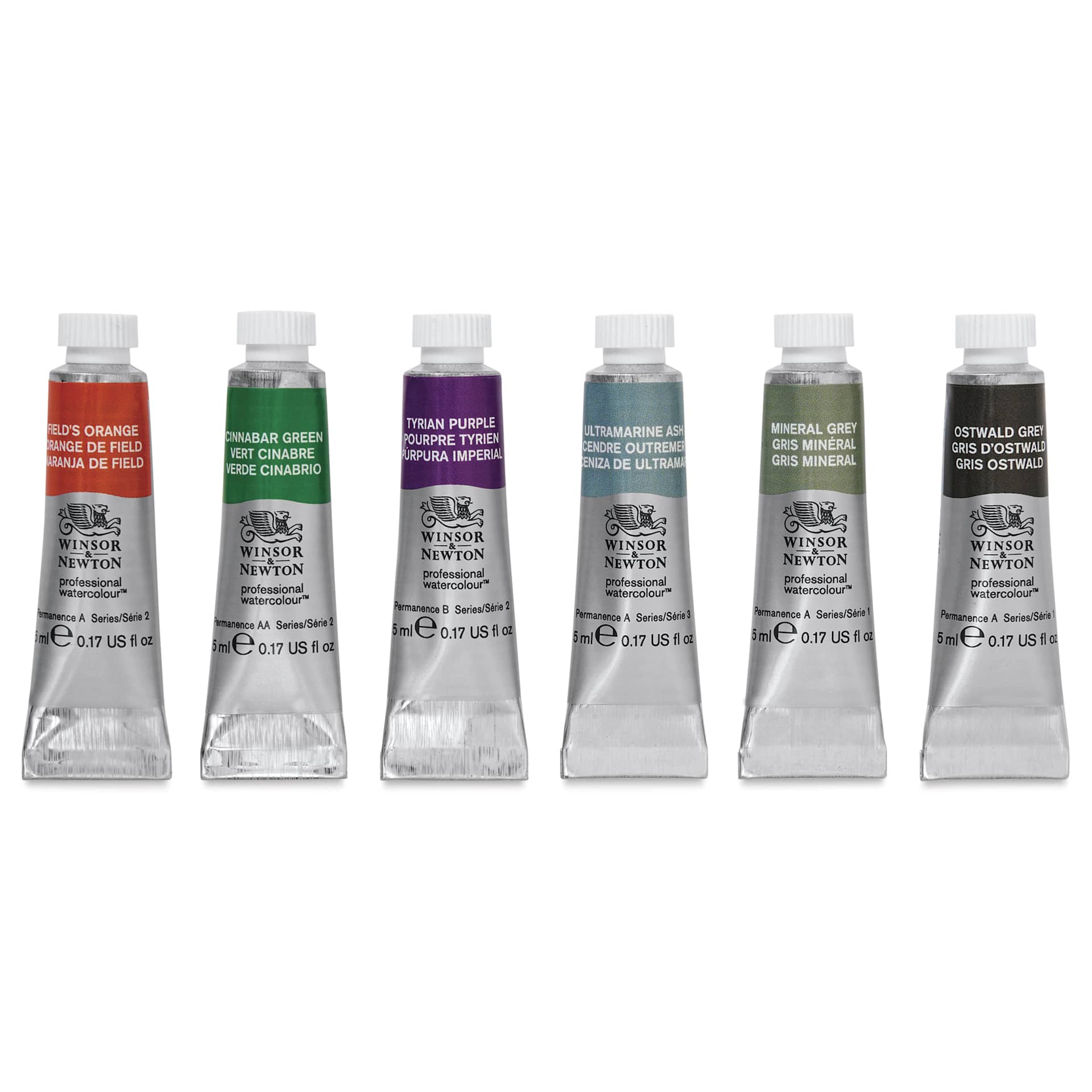 Winsor & Newton Professional Watercolors - Revival Collection, Set of 6, 5 ml set contents
