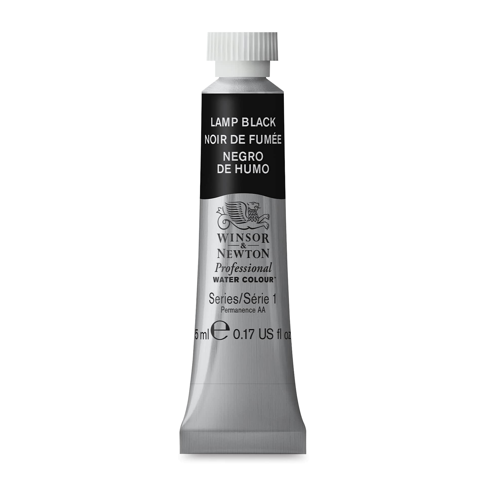 Winsor & Newton Professional Watercolor - Lamp Black, 5 ml Tube