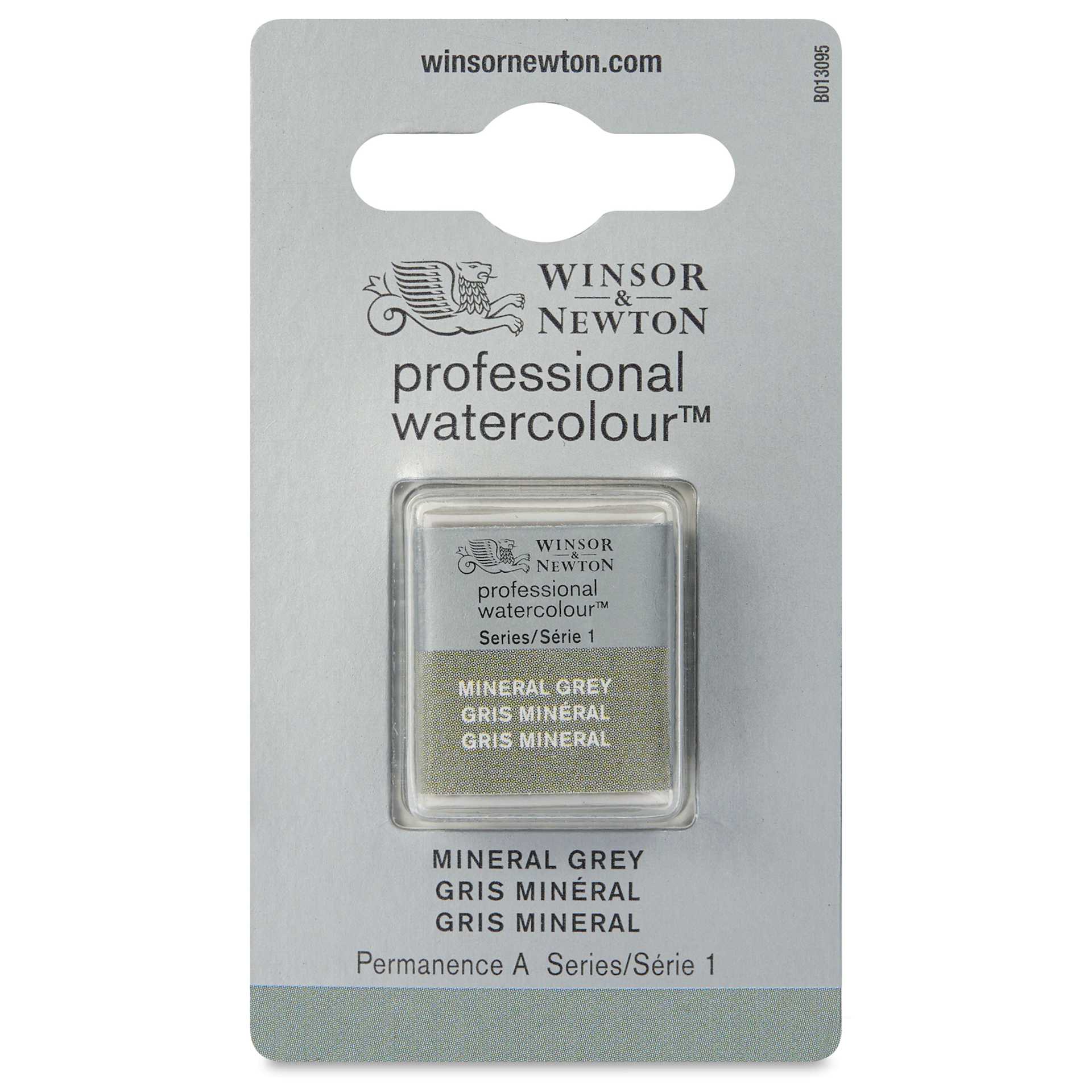 Winsor & Newton Professional Watercolor - Mineral Gray, Half Pan