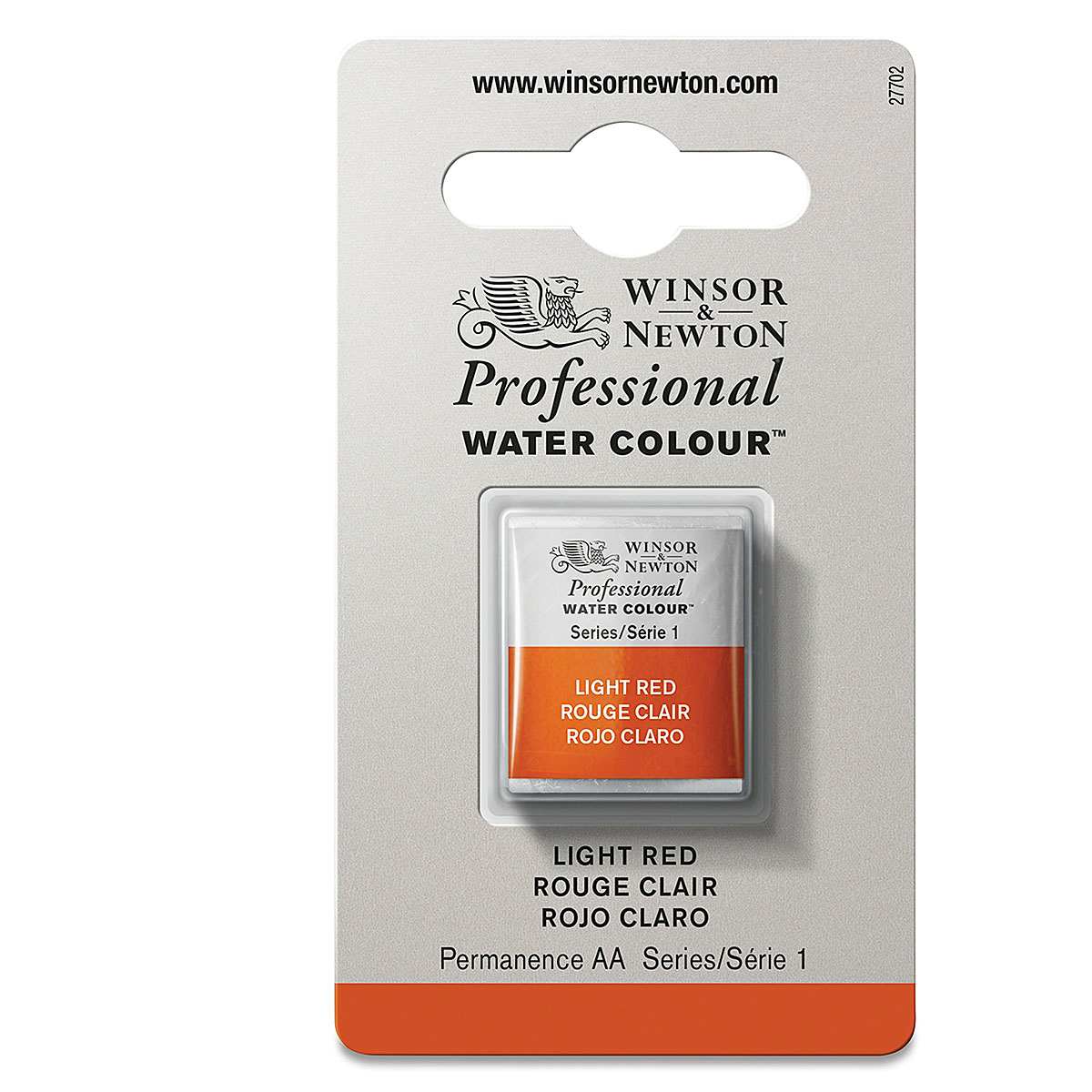 Winsor & Newton Professional Watercolor - Light Red, Half Pan