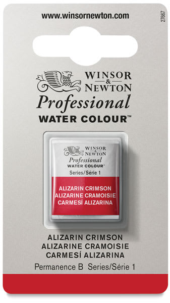 Winsor & Newton Professional Watercolor - Alizarin Crimson, Half Pan