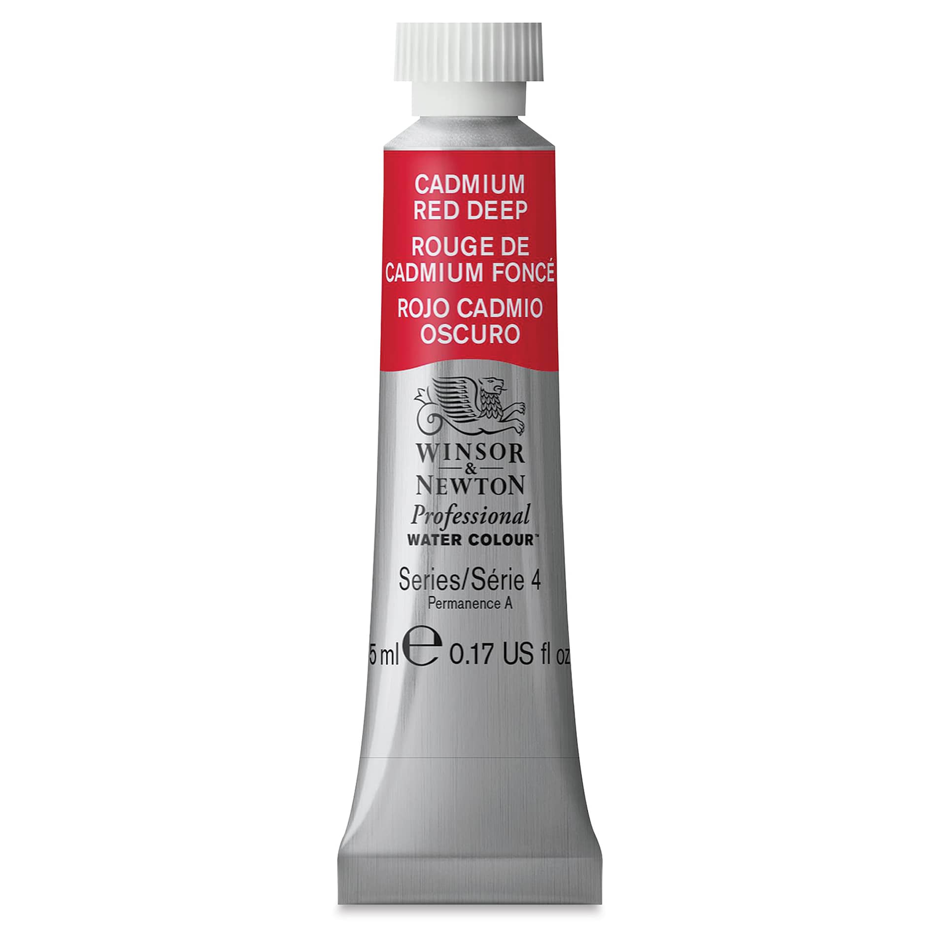 Winsor & Newton Professional Watercolor - Cadmium Red Deep, 5 ml Tube