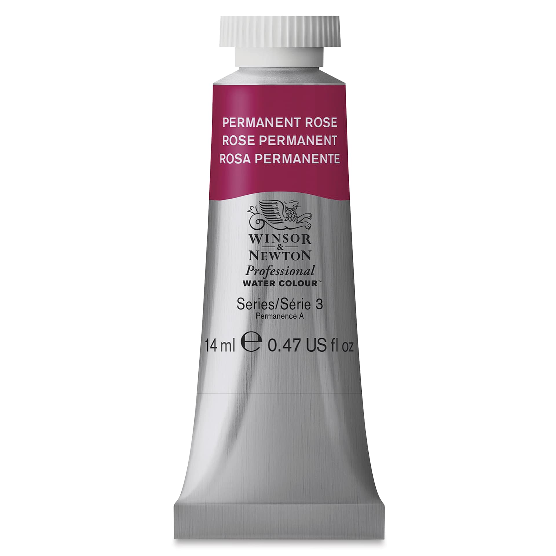 Winsor & Newton Professional Watercolor - Permanent Rose, 14 ml Tube