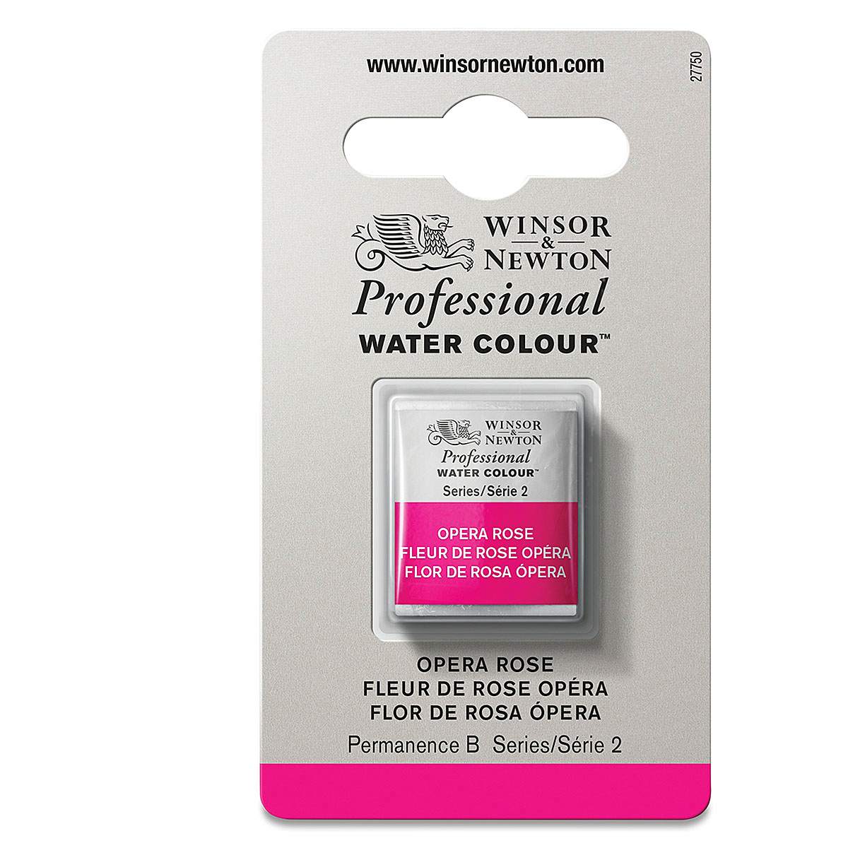 Winsor & Newton Artists' Watercolor - Opera Rose, Half Pan