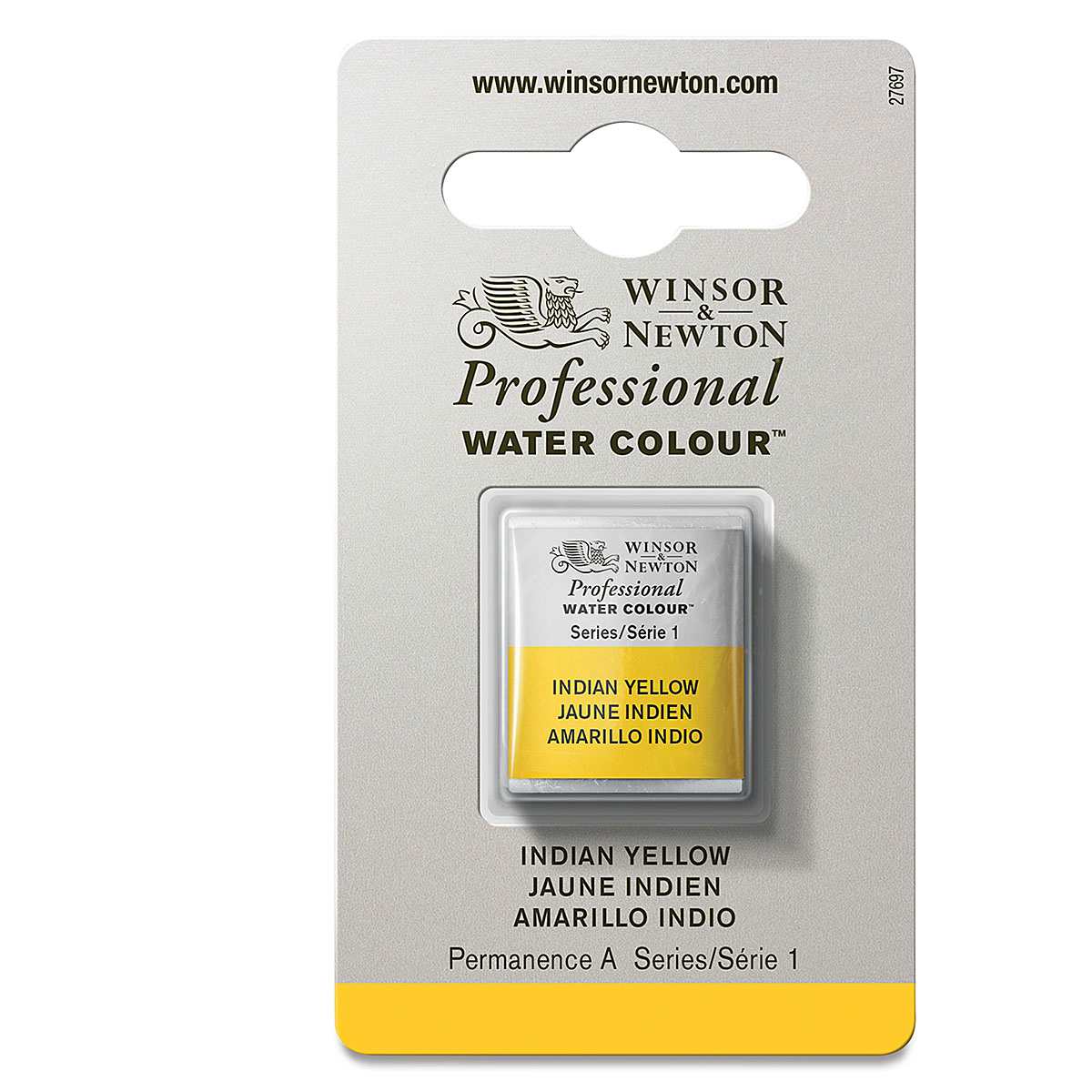 Winsor & Newton Professional Watercolor - Indian Yellow, Half Pan