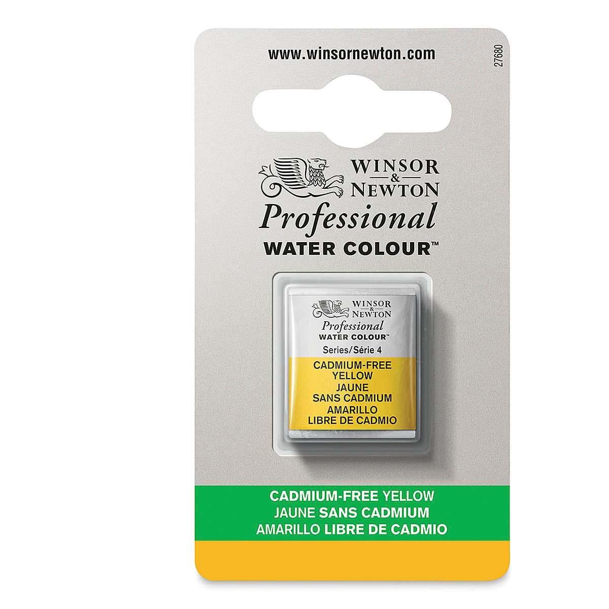 Winsor & Newton Artists' Watercolor - Cadmium-Free Yellow, Half-Pan