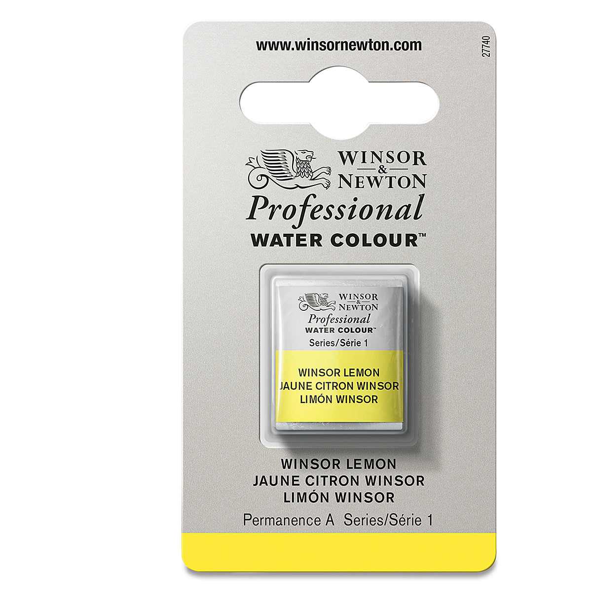 Winsor & Newton Professional Watercolor - Winsor Lemon, Half Pan