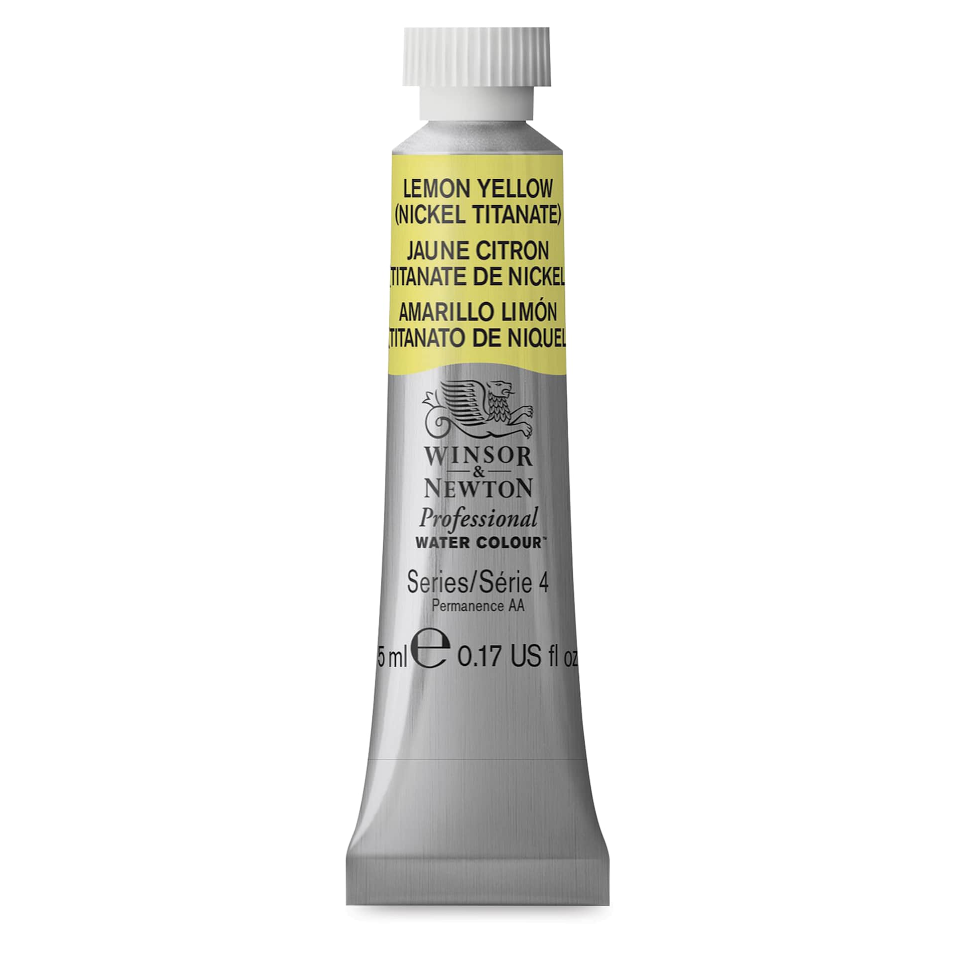 Winsor & Newton Professional Watercolor - Lemon Yellow (Nickel Titanate), 5 ml Tube