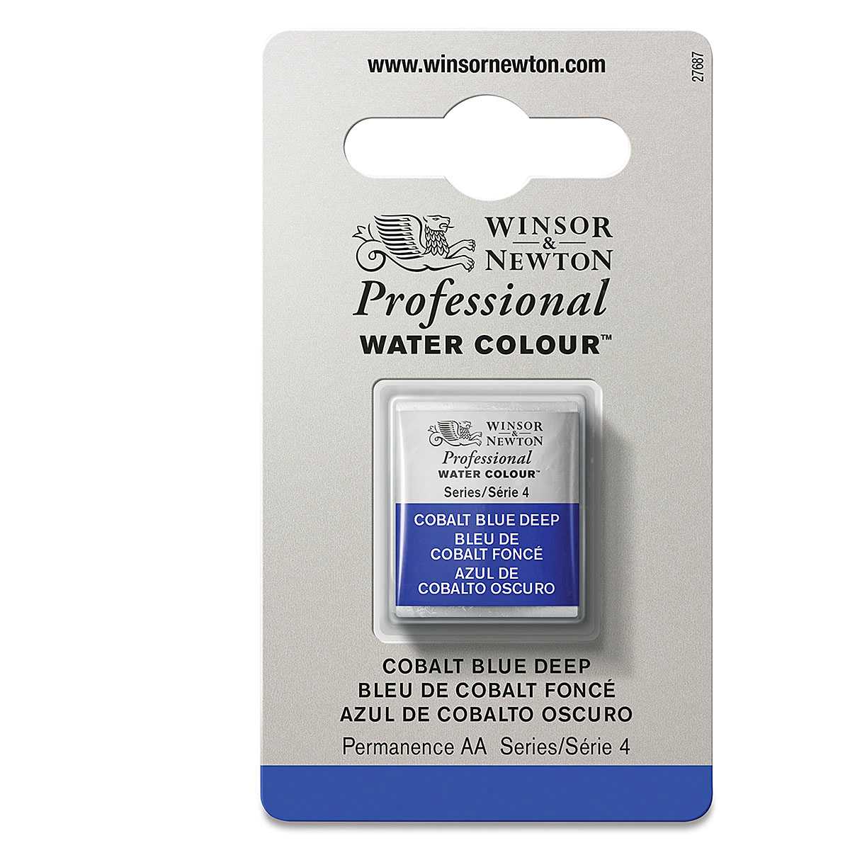 Winsor & Newton Professional Watercolor - Cobalt Blue Deep, Half Pan