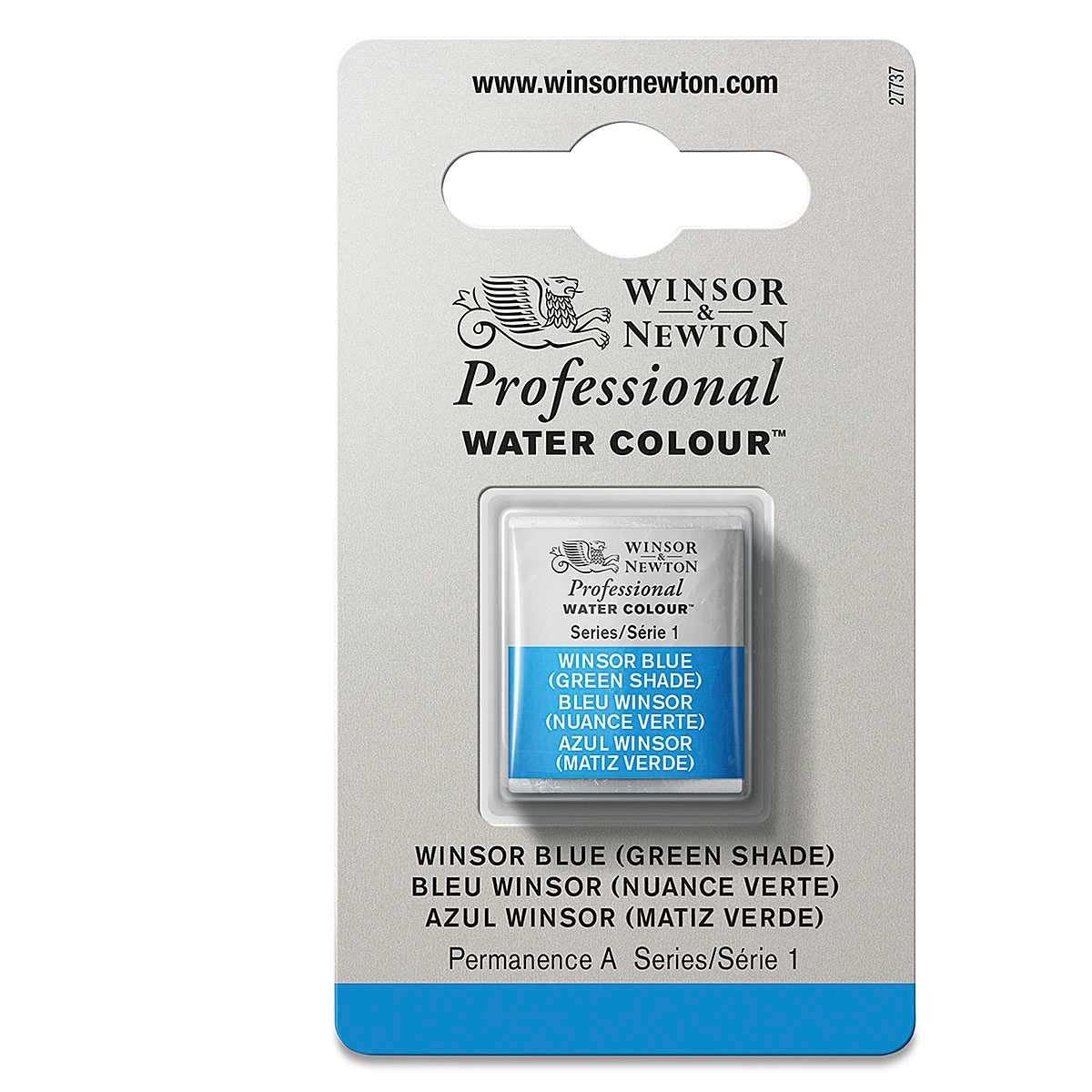 Winsor & Newton Professional Watercolor - Winsor Blue (Green Shade), Half Pan