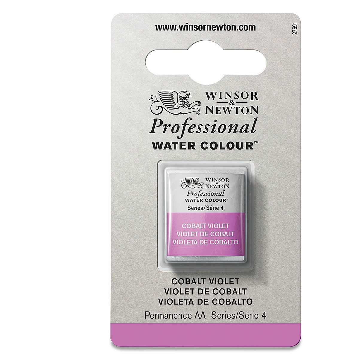 Winsor & Newton Professional Watercolor - Cobalt Violet, Half Pan