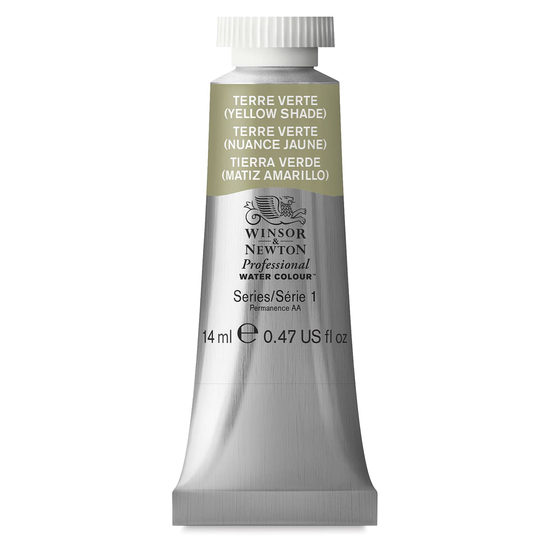 Winsor & Newton Professional Watercolor - Terre Verte (Yellow Shade), 14 ml Tube