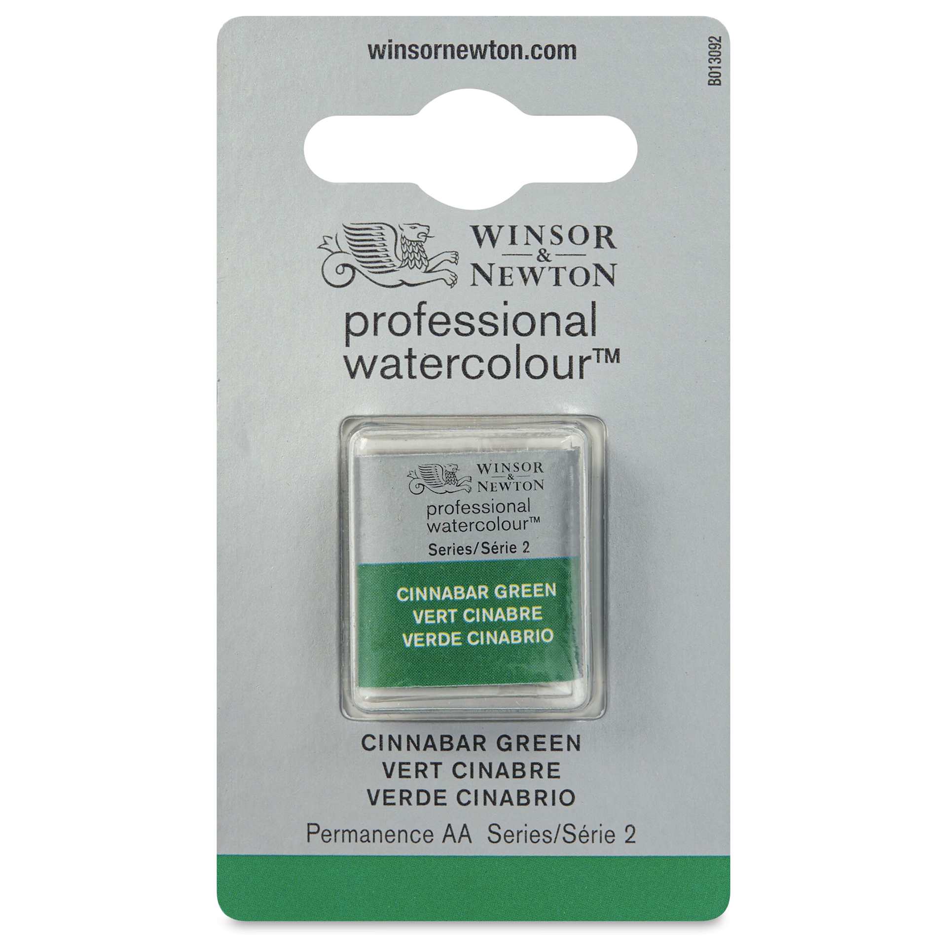 Winsor & Newton Professional Watercolor - Cinnabar Green, Half Pan