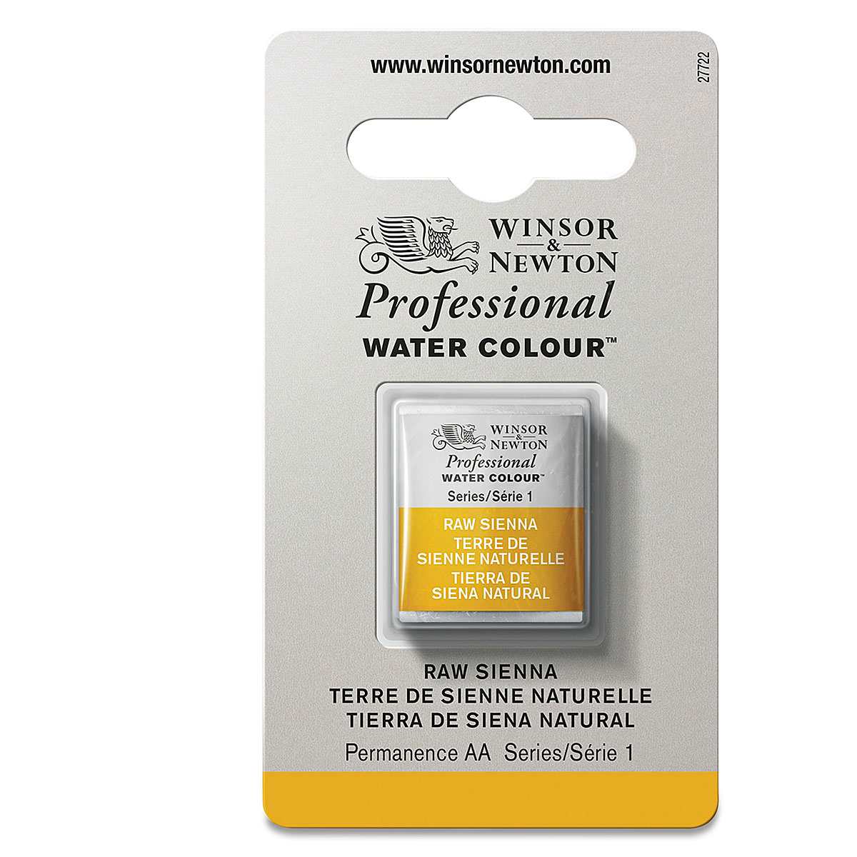 Winsor & Newton Professional Watercolor - Raw Sienna, Half Pan