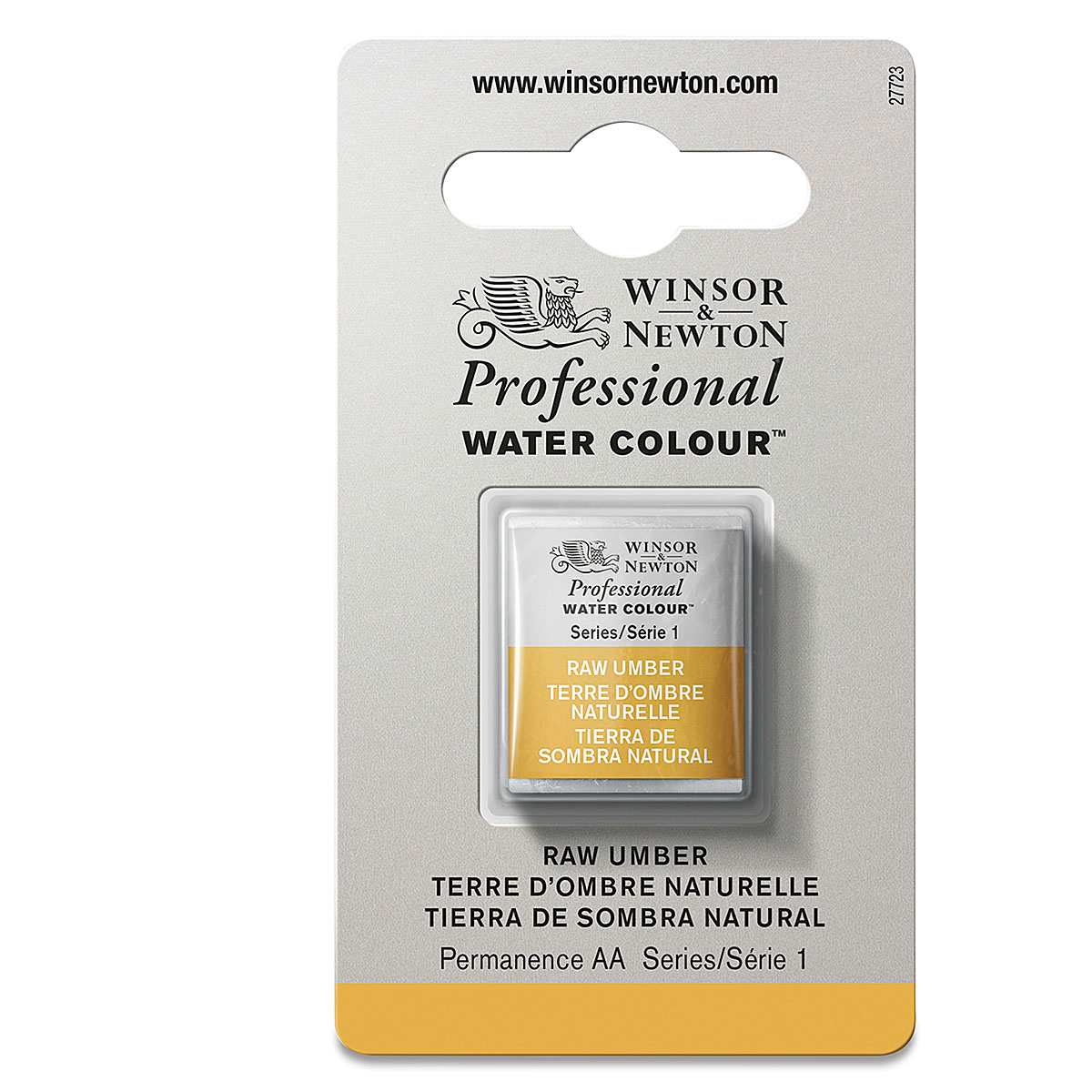 Winsor & Newton Professional Watercolor - Raw Umber, Half Pan