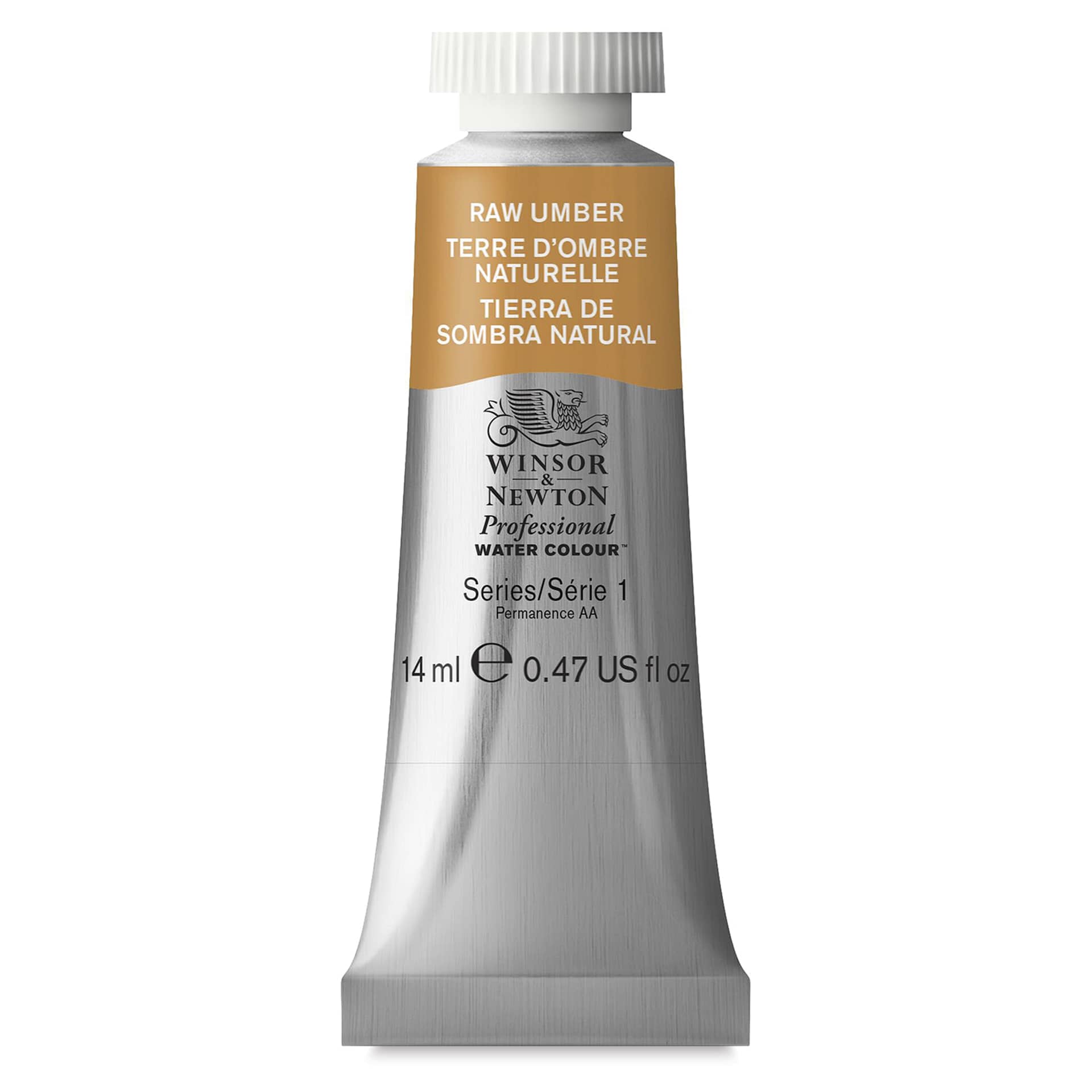 Winsor & Newton Professional Watercolor - Raw Umber, 14 ml Tube