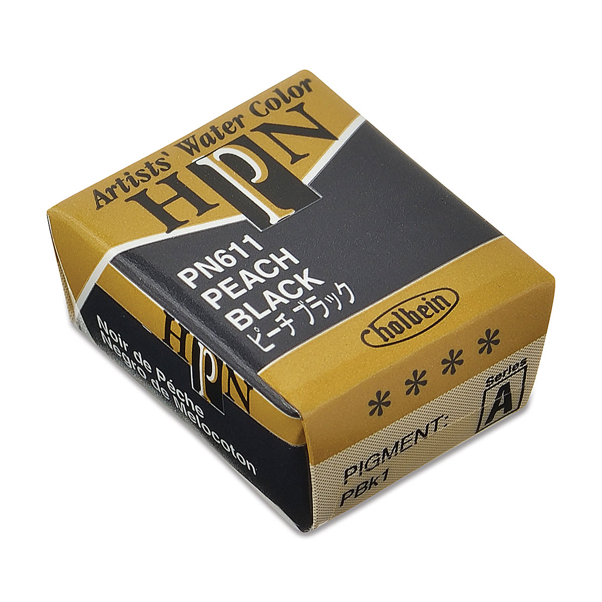 Holbein Artists' Watercolor Half Pan - Peach Black