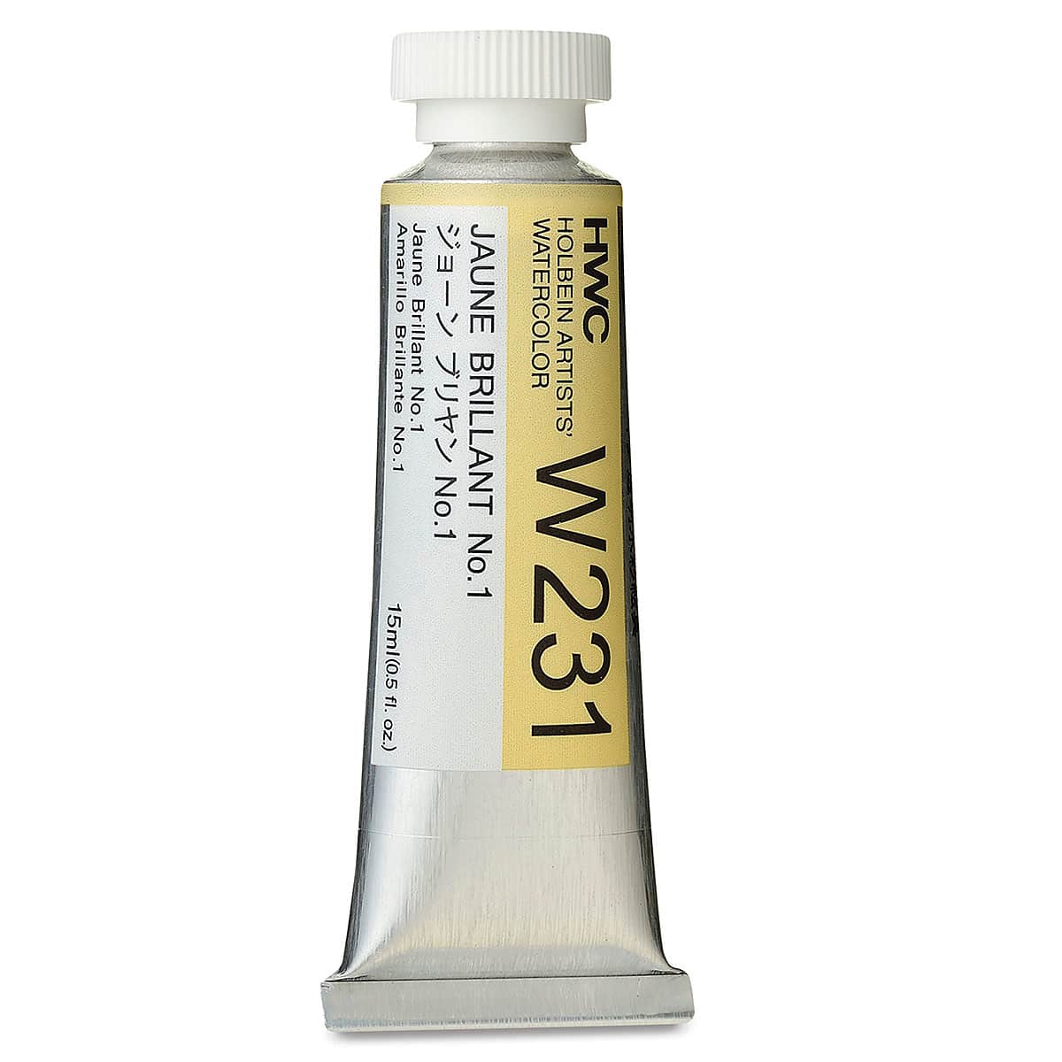 Holbein Artists' Watercolor - Jaune Brilliant 1, 15 ml tube