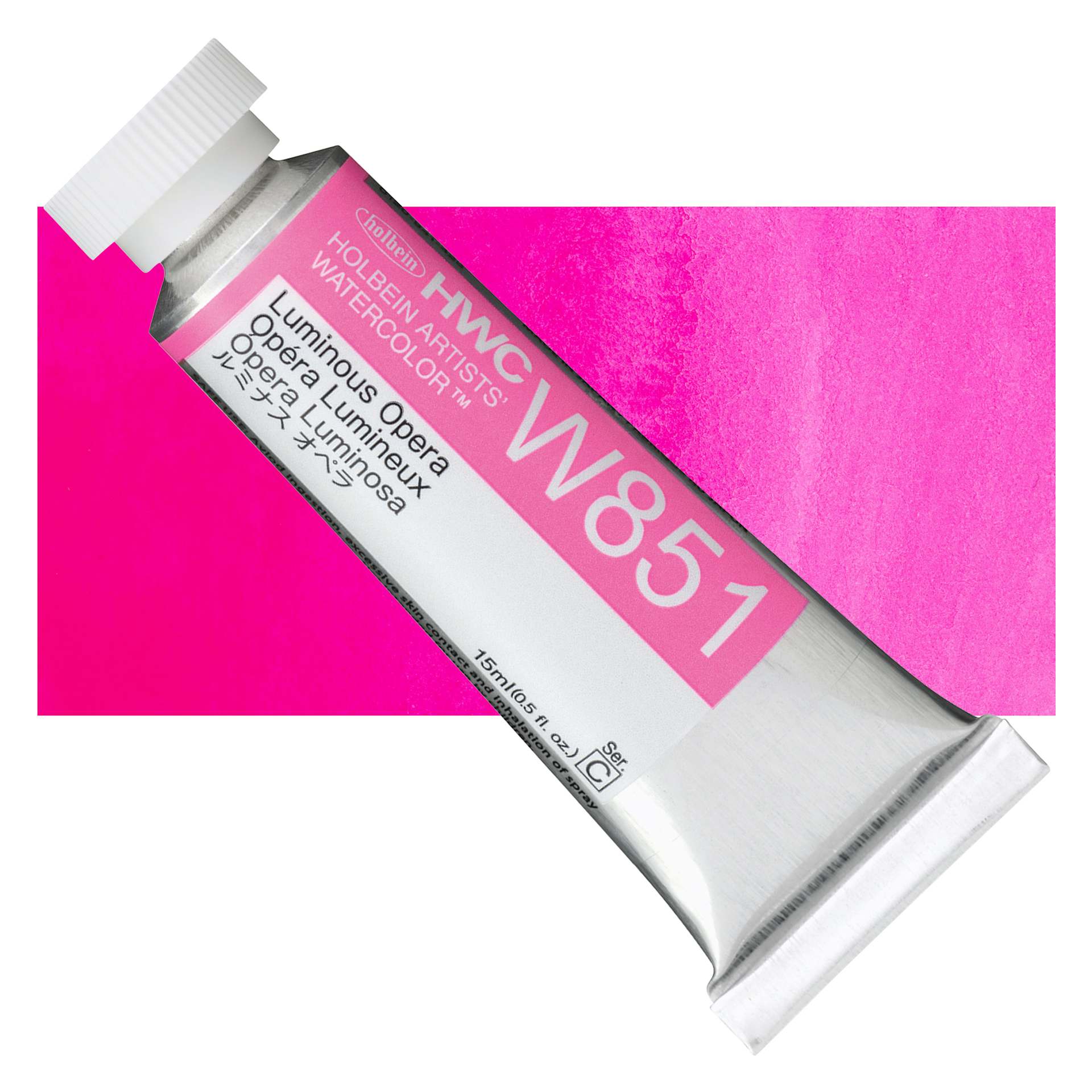 Holbein Artists' Watercolor - Luminous Opera, 15 ml Tube and swatch
