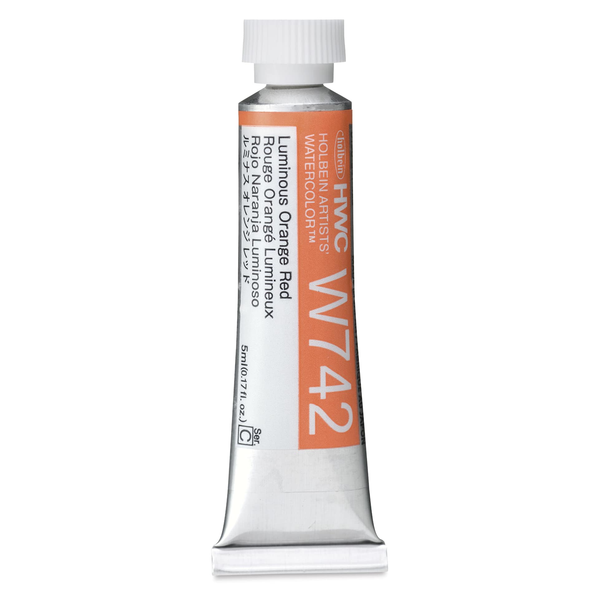 Holbein Artists' Watercolor - Luminous Orange Red, 5 ml Tube