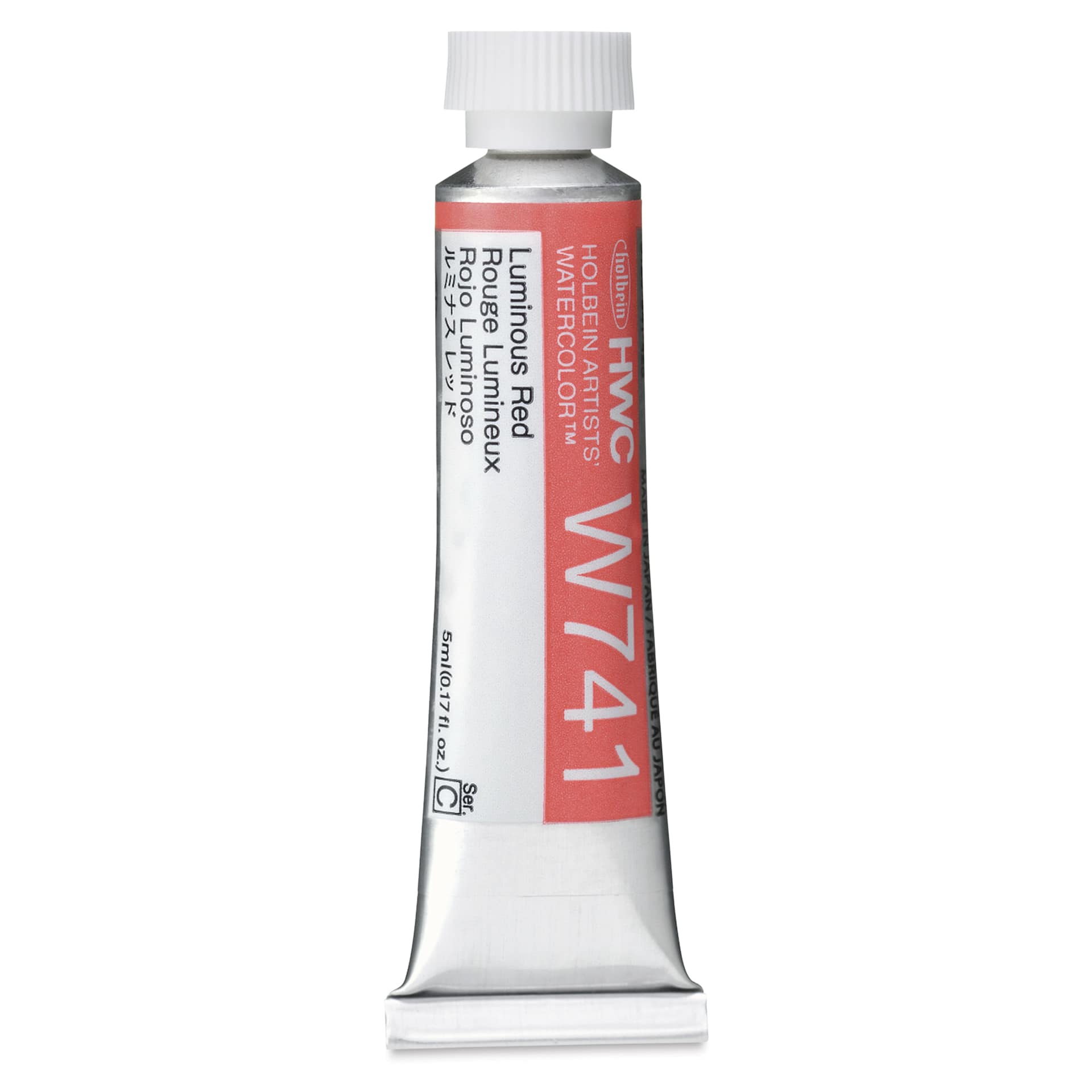 Holbein Artists' Watercolor - Luminous Red, 5 ml Tube