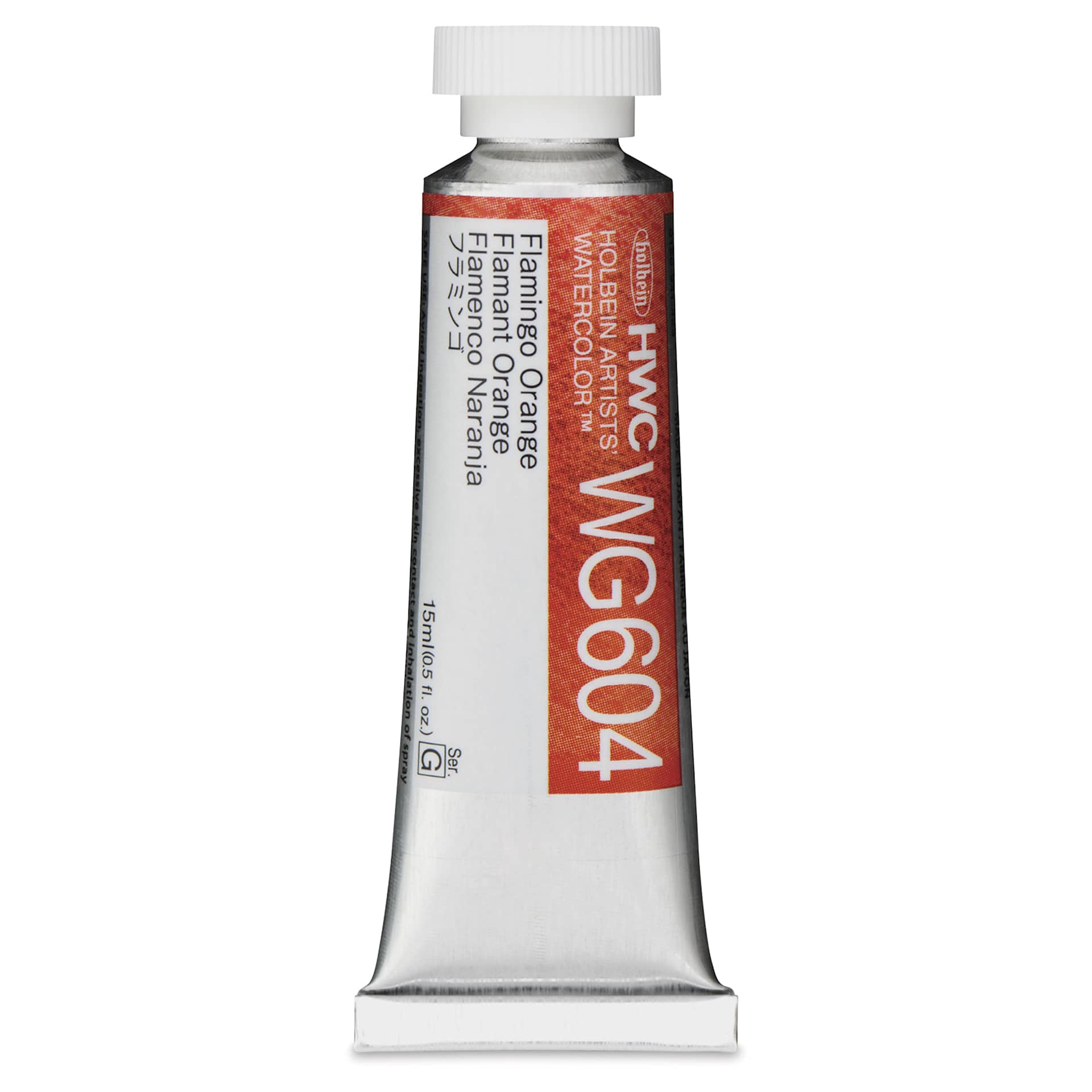 Holbein Artists' Watercolor - Flamingo Orange, 15 ml