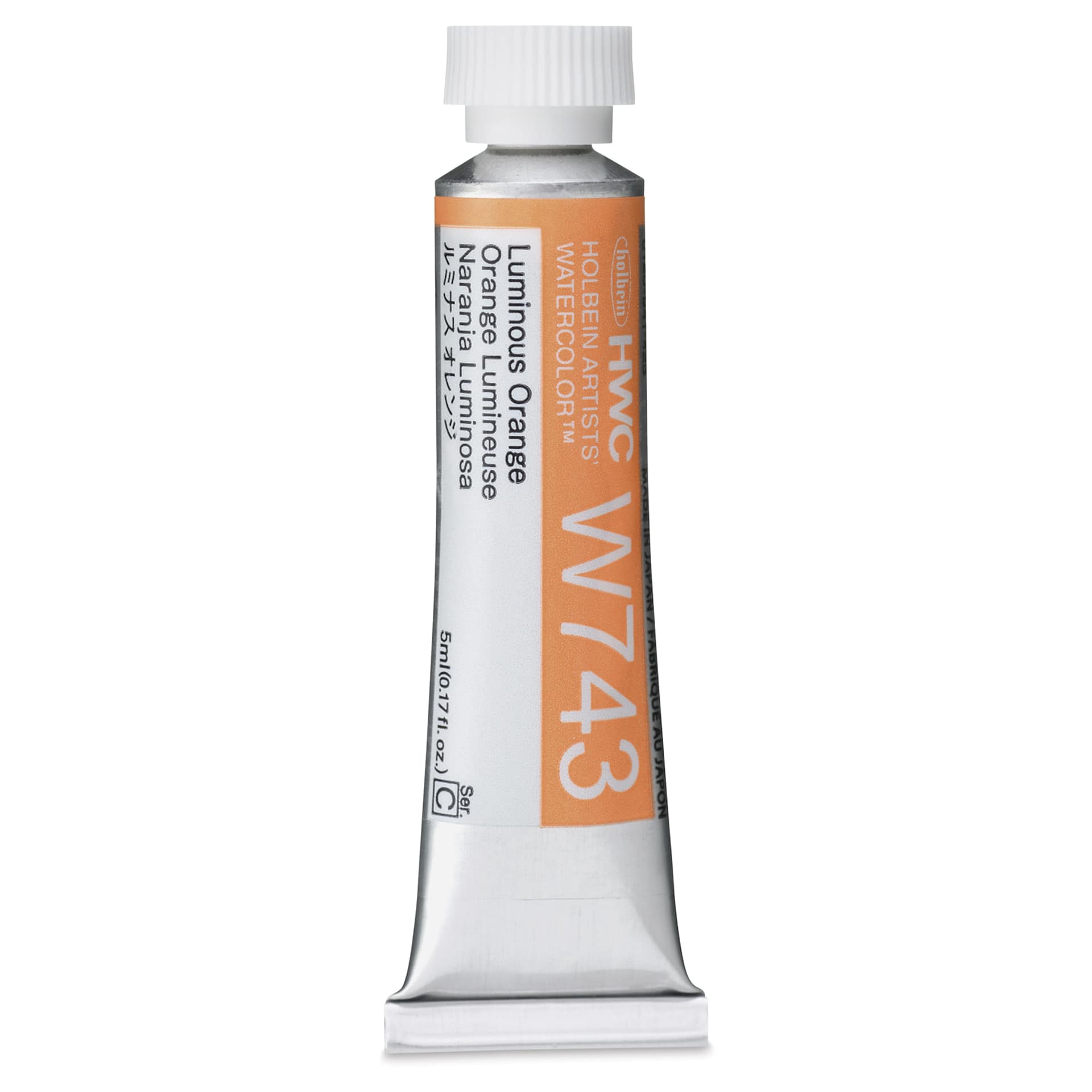Holbein Artists' Watercolor - Luminous Orange, 5 ml Tube