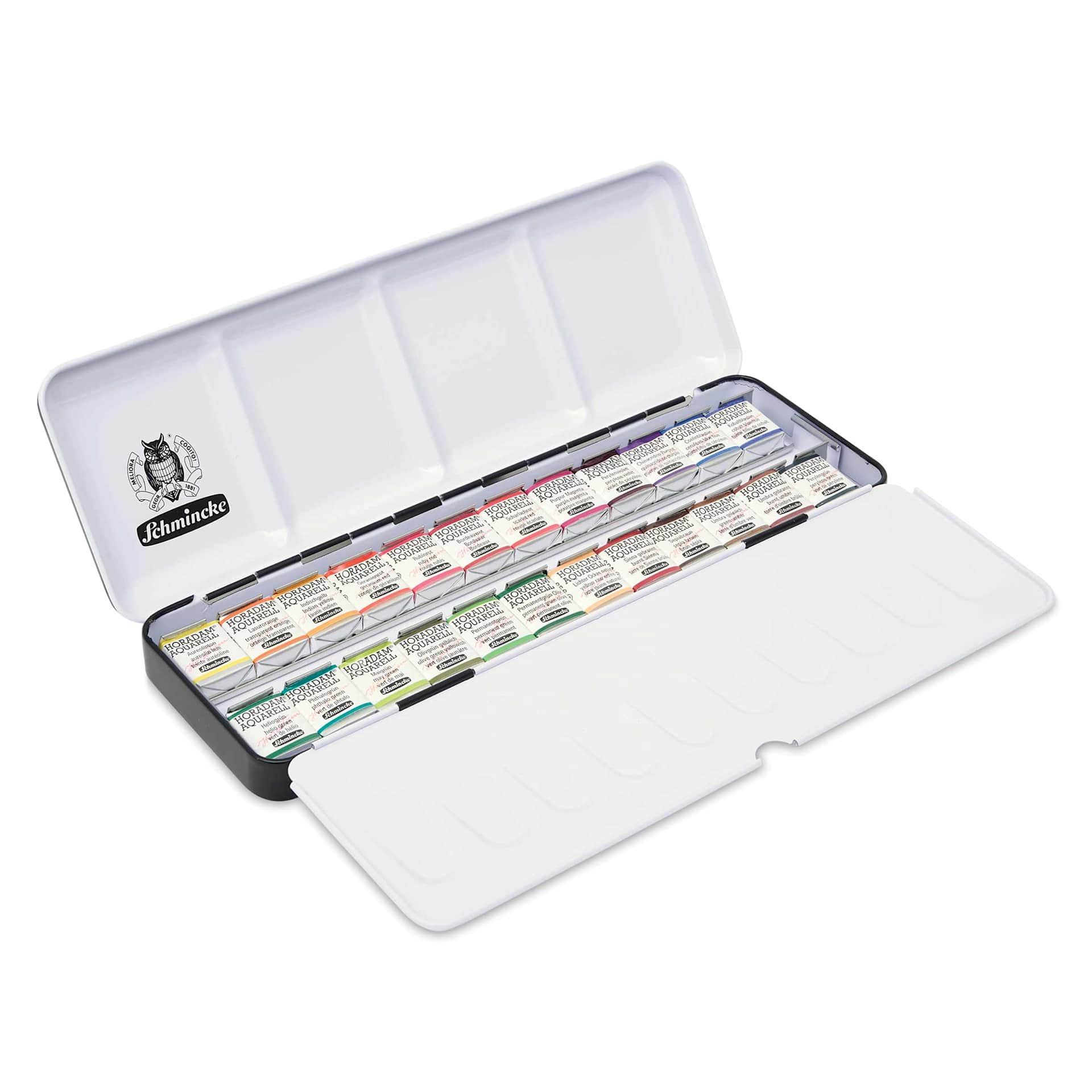 Schmincke Horadam Aquarell Watercolor Pans - Blick Exclusive! Set of 24, Foliage, Half Pans