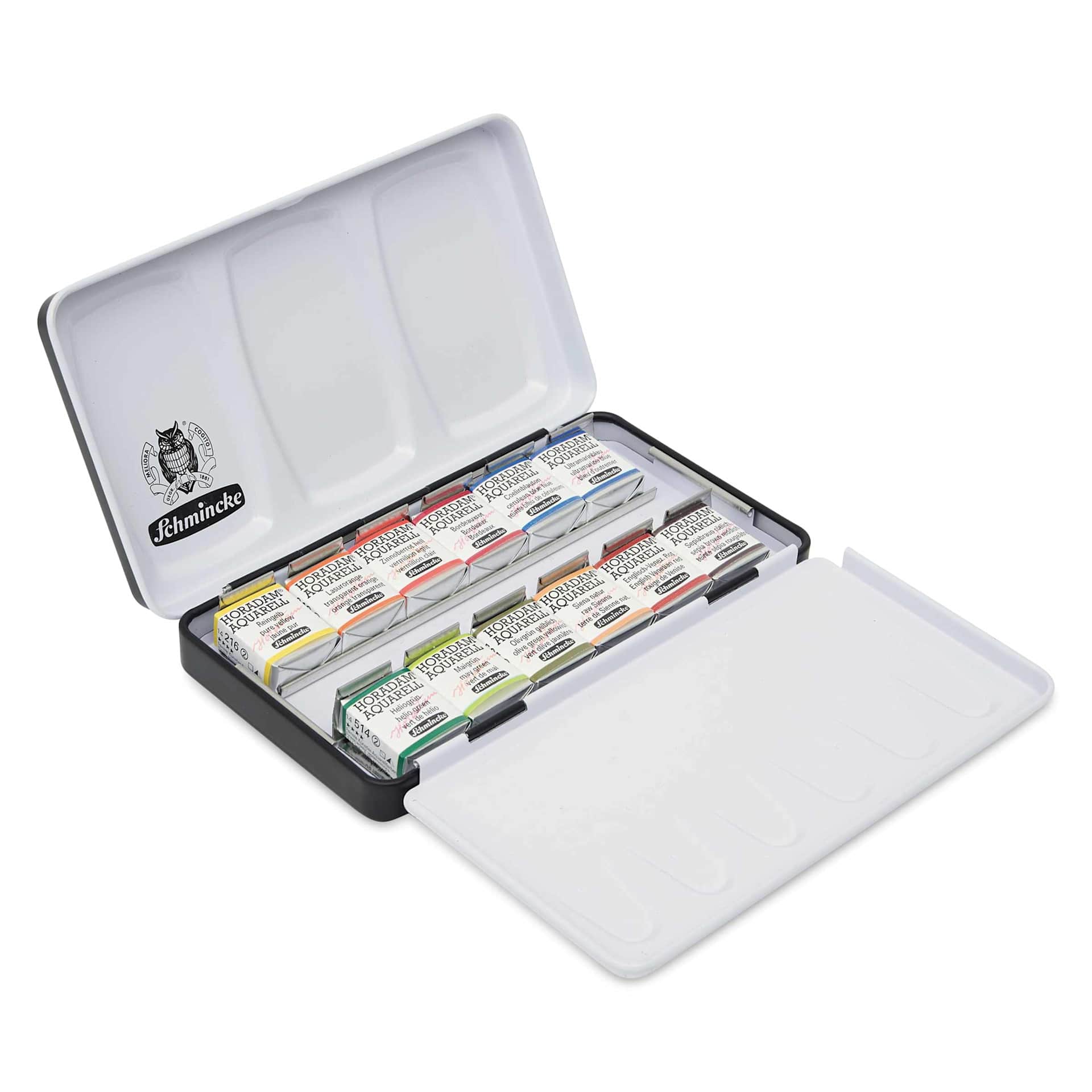 Schmincke Horadam Aquarell Watercolor Pans - Blick Exclusive! Set of 12, Summer and Autumn, Half Pans