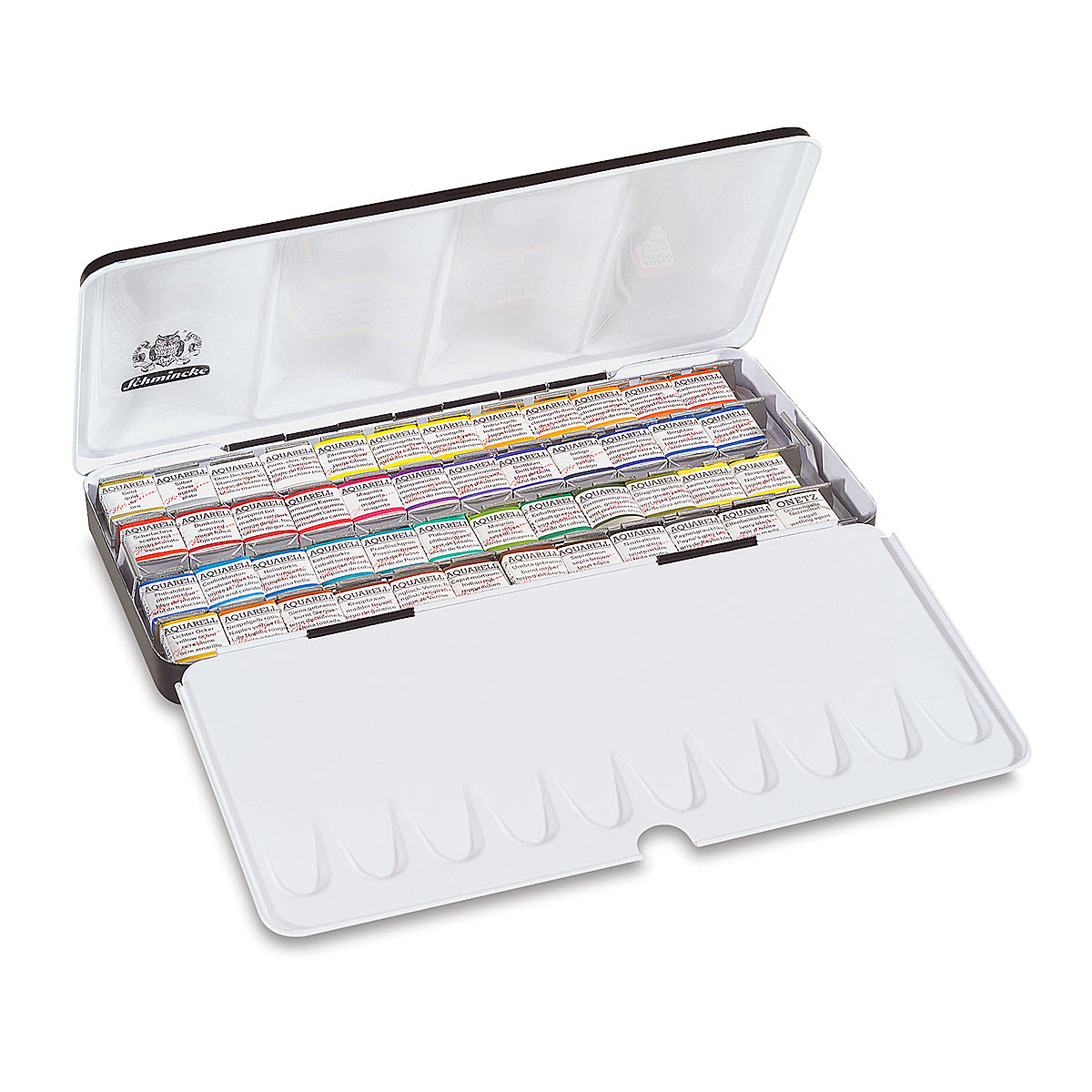 Schmincke Horadam Aquarell Watercolor Pans - Set of 48, Assorted Colors, Half Pans