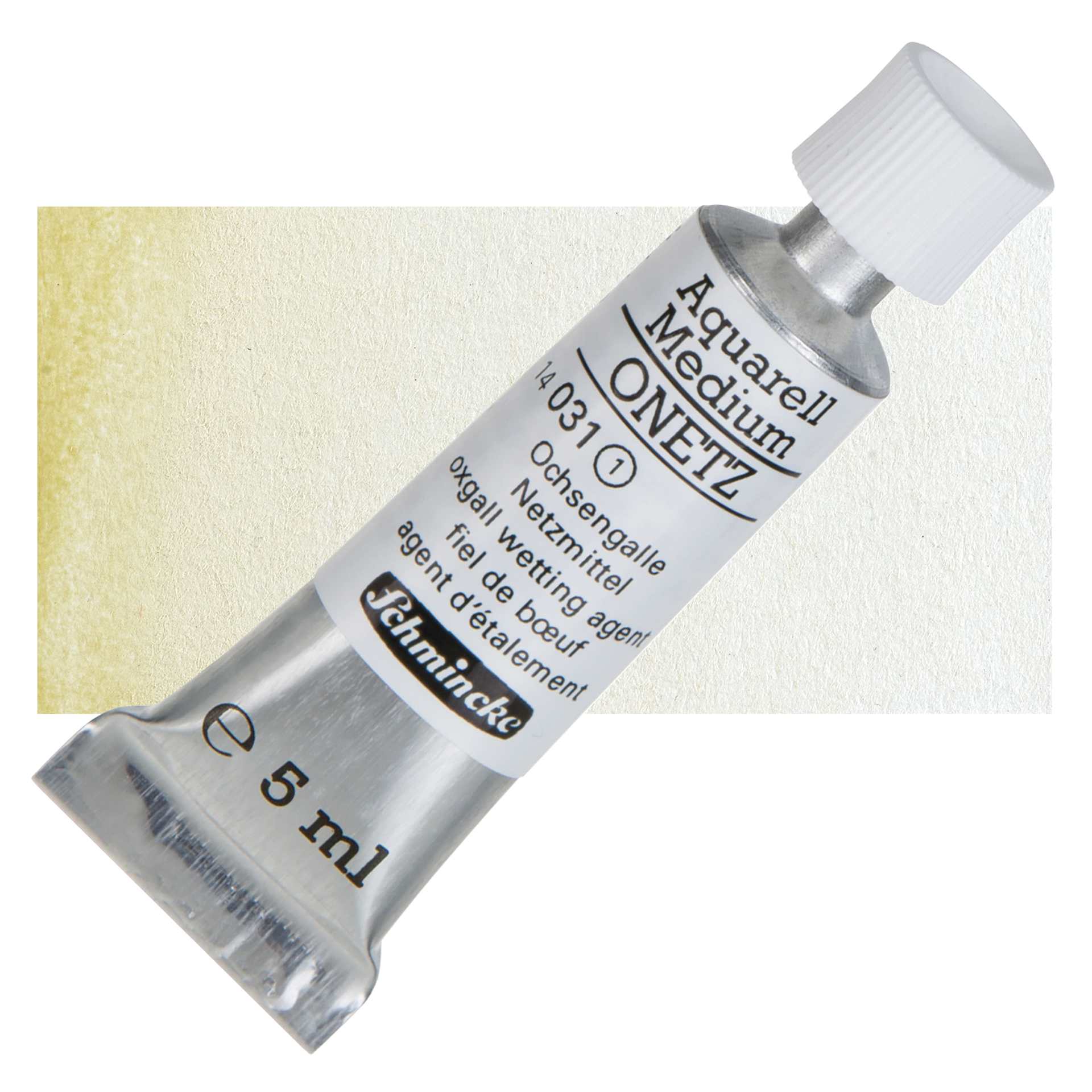 Schmincke Horadam Onetz Oxgall Wetting Agent - 5 ml tube tube and swatch