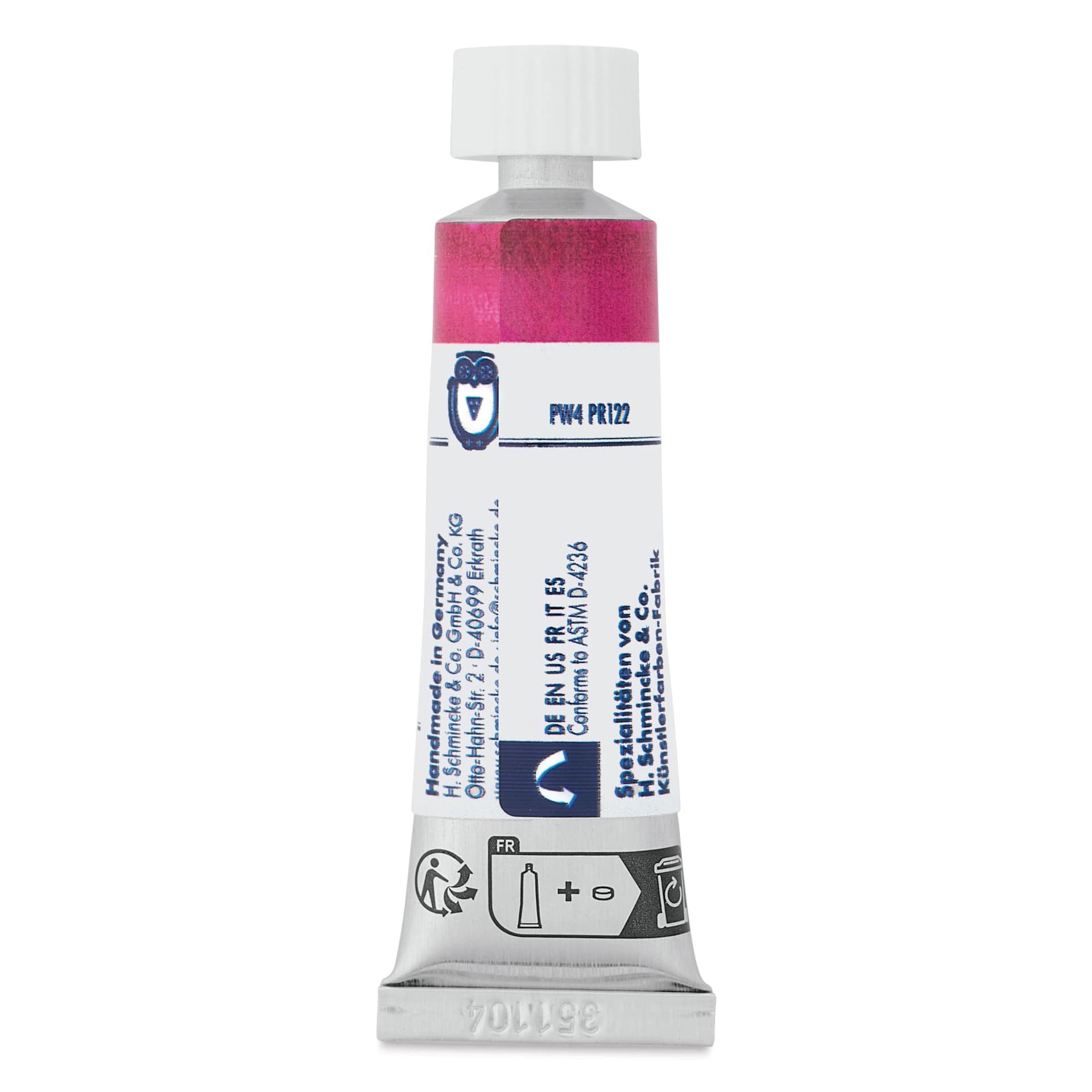 Schmincke Horadam Aquarell Artist Watercolor - Solferino, 15 ml tube back of tube
