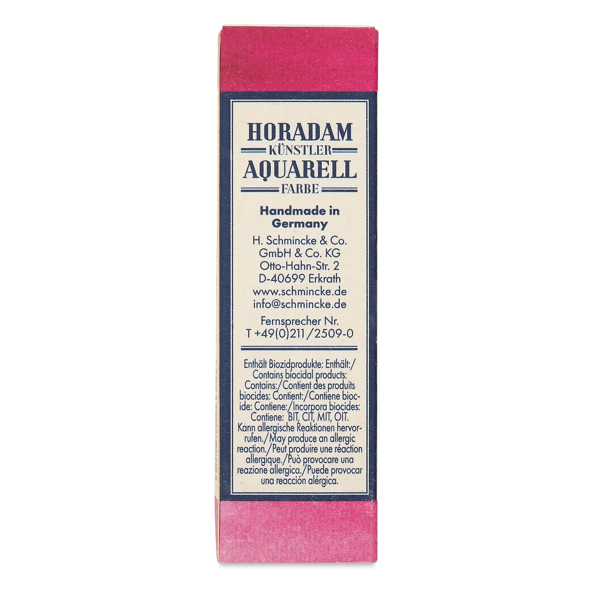 Schmincke Horadam Aquarell Artist Watercolor - Solferino back of package