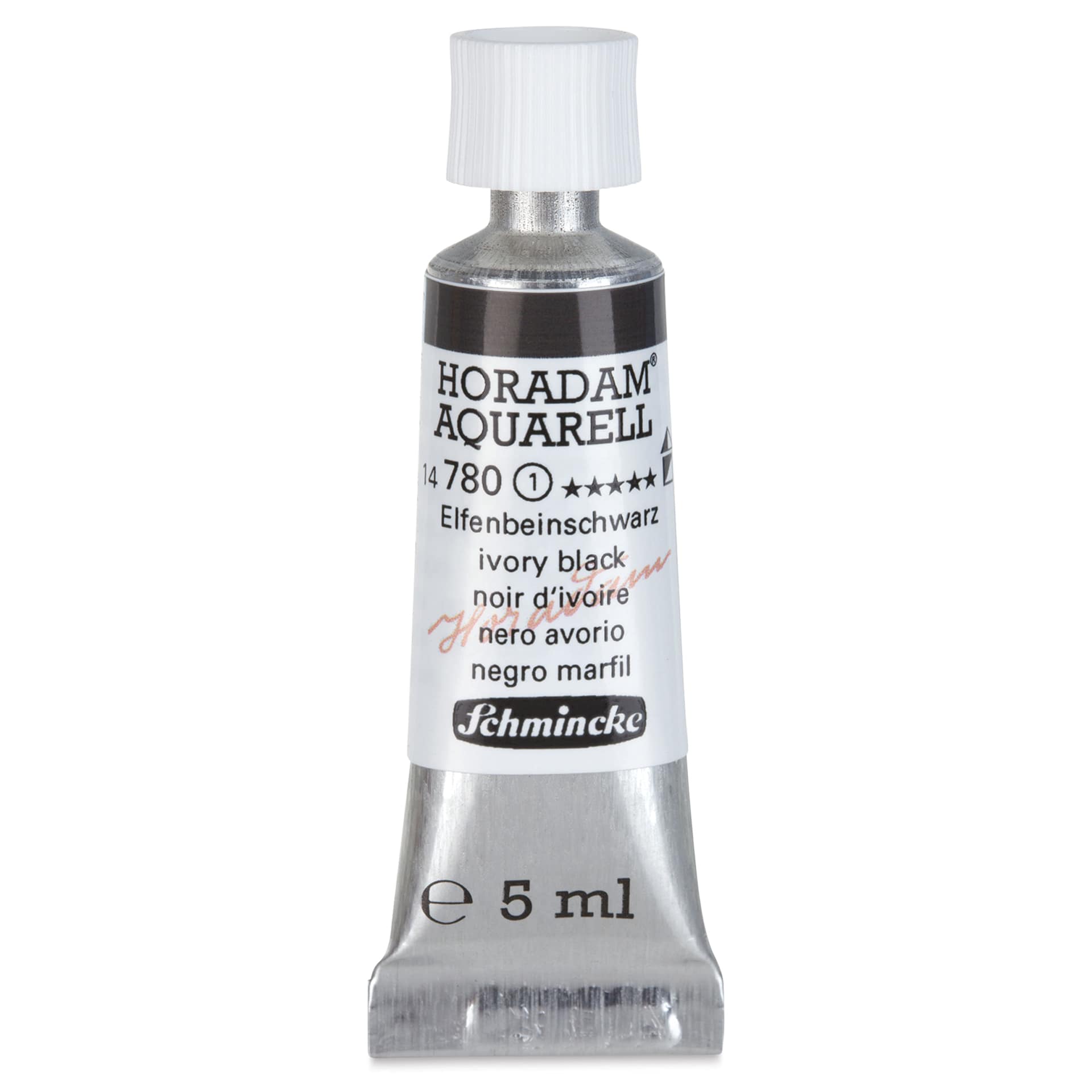 Schmincke Horadam Aquarell Artist Watercolor - Ivory Black, 5 ml tube