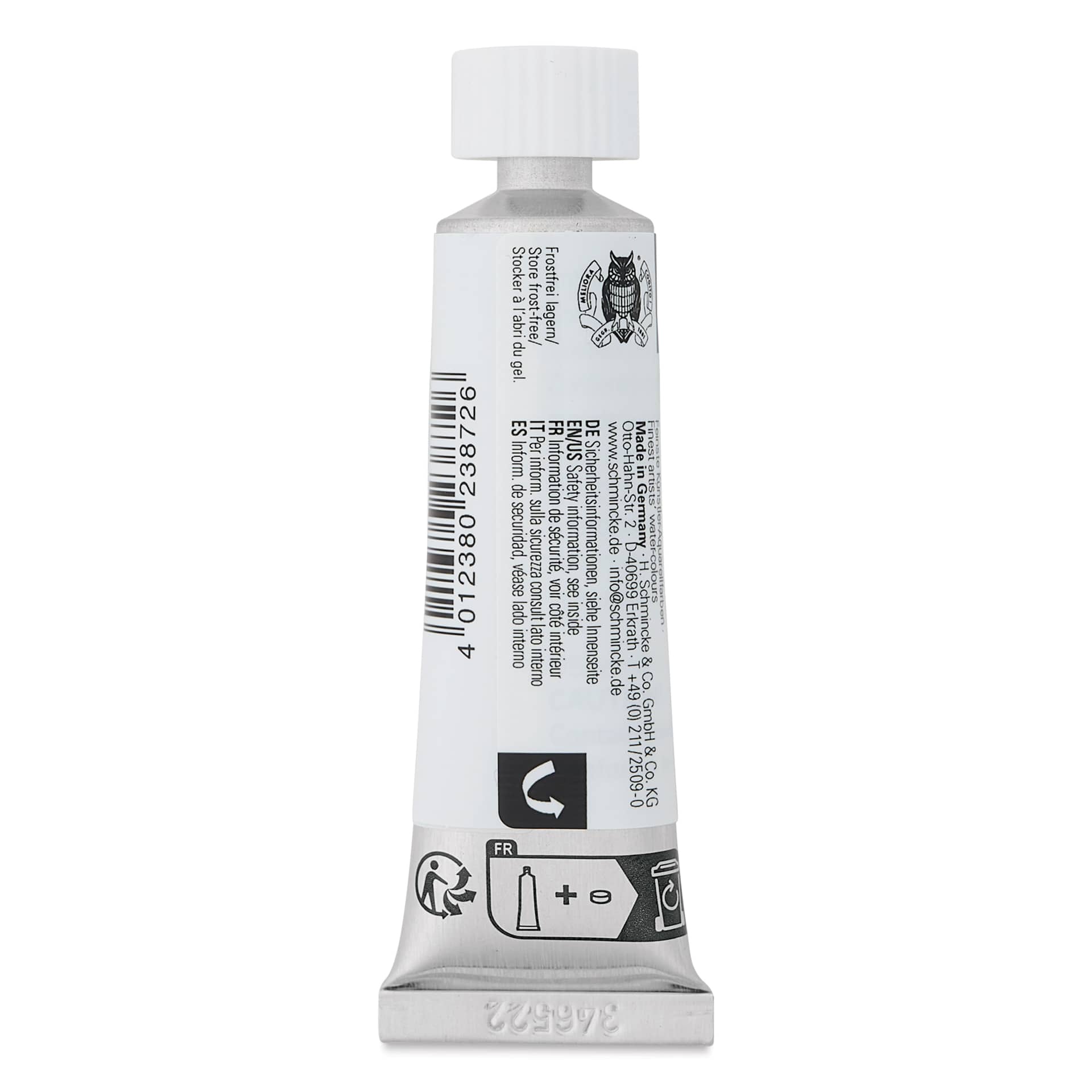 Schmincke Horadam Aquarell Artist Watercolor - Random Grey, 15 ml tube back of tube