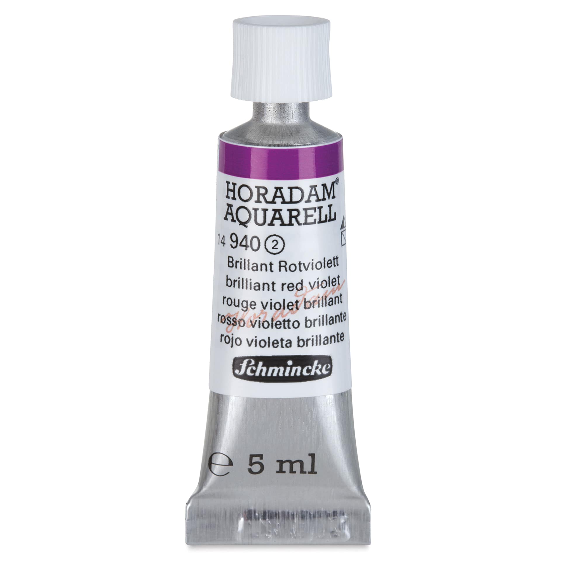 Schmincke Horadam Aquarell Artist Watercolor - Brilliant Red Violet, 5 ml tube