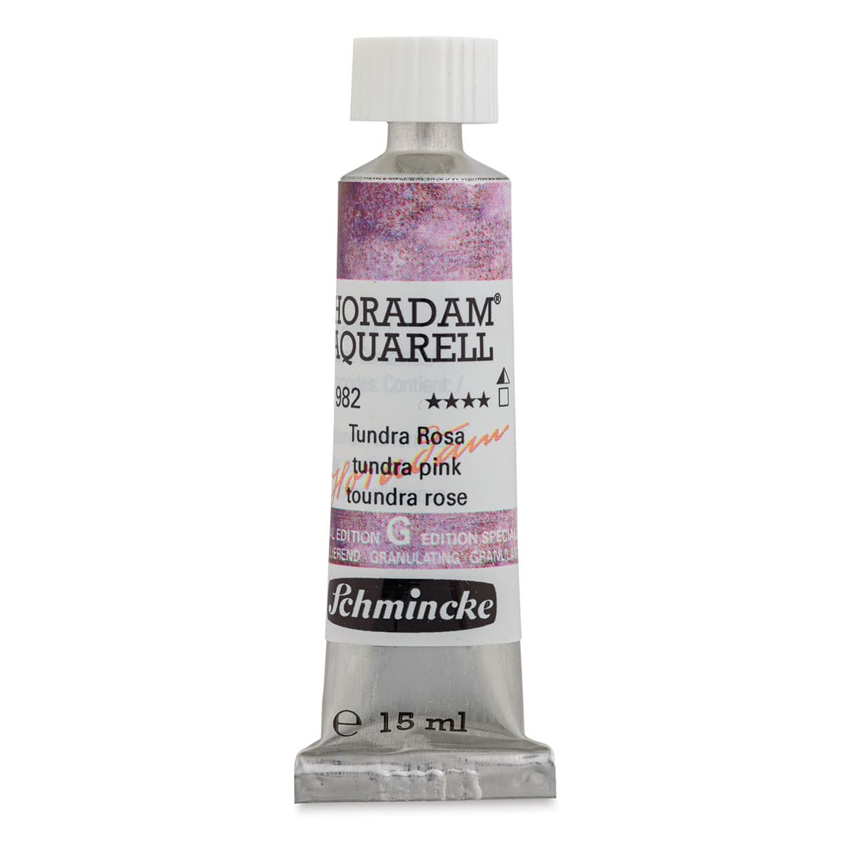 Schmincke Horadam Aquarell Artist Watercolor - Tundra Pink, 15 ml tube (Front of tube)