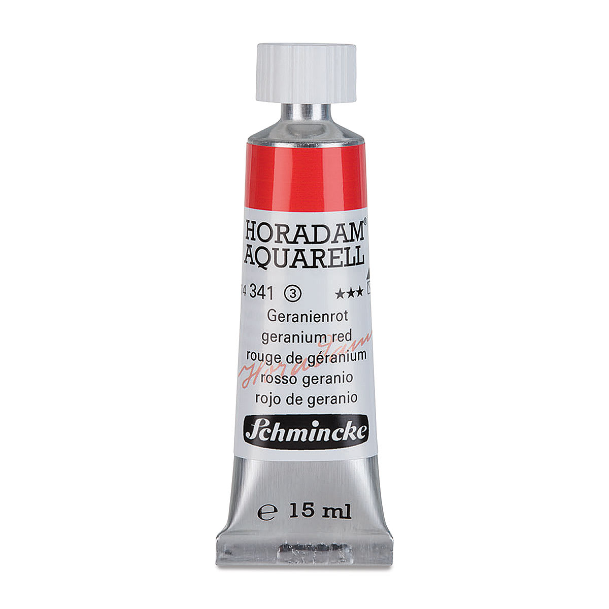 Schmincke Horadam Aquarell Artist Watercolor - Geranium Red, 15 ml tube