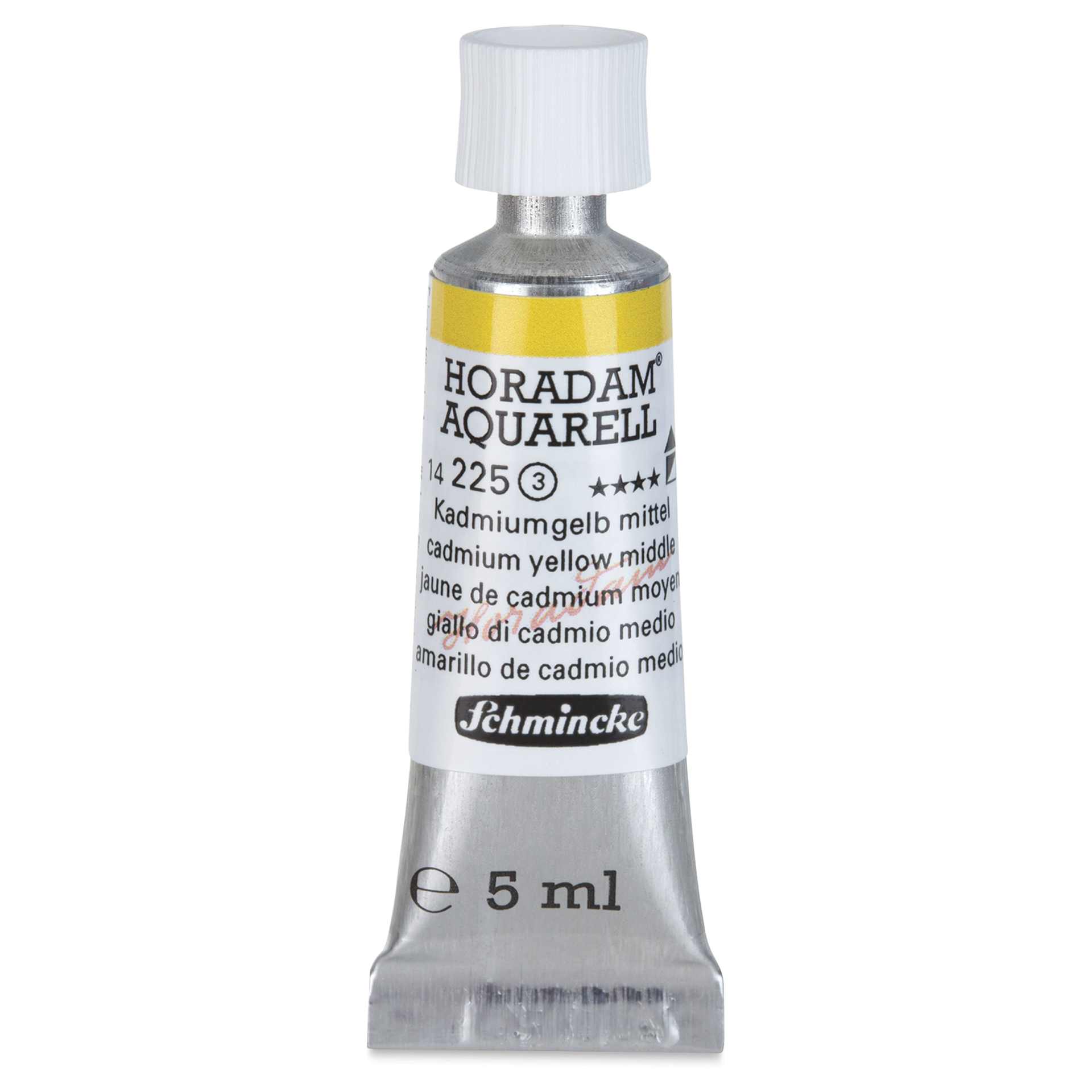 Schmincke Horadam Aquarell Artist Watercolor - Cadmium Yellow Medium, 5 ml tube
