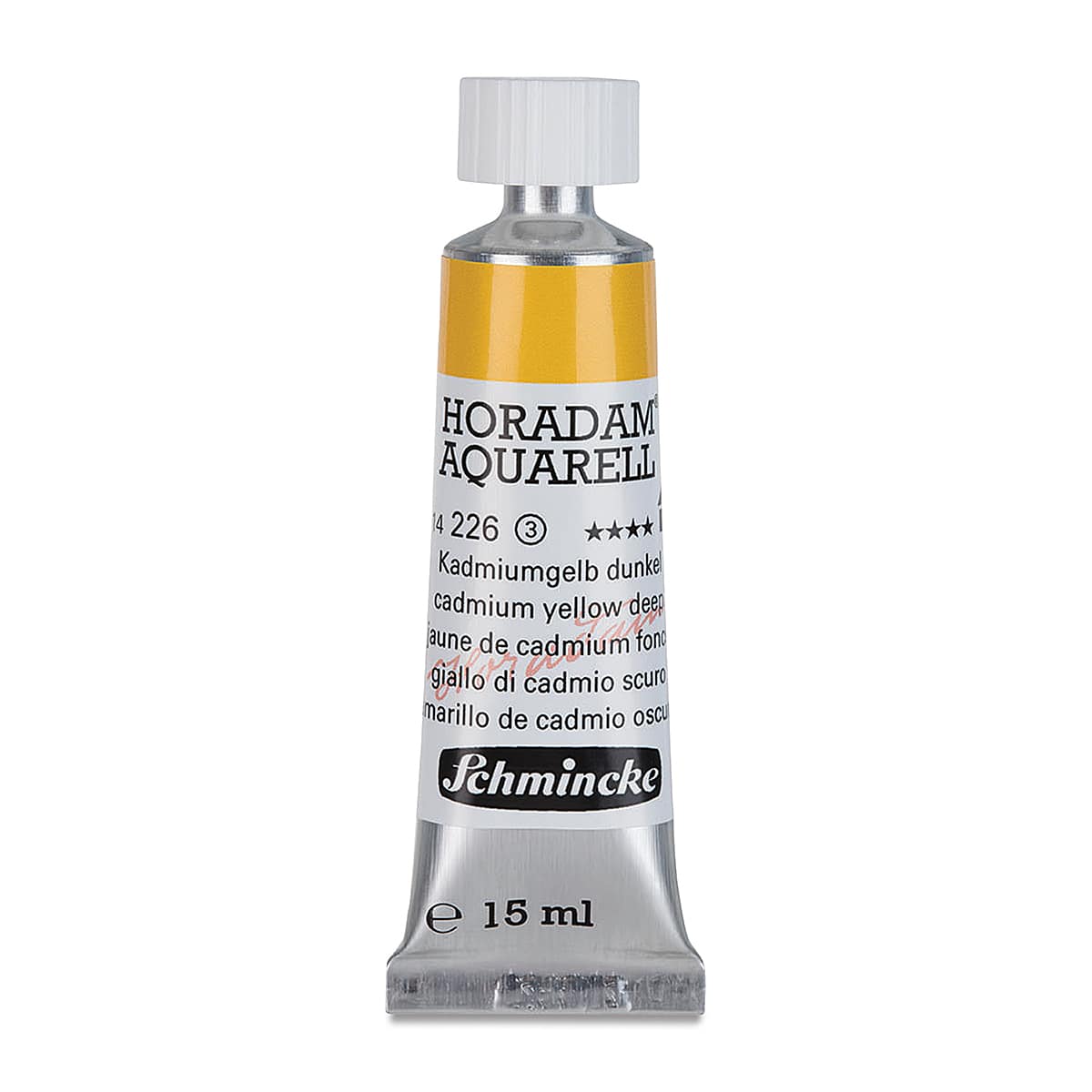 Schmincke Horadam Aquarell Artist Watercolor - Cadmium Yellow Deep, 15 ml tube
