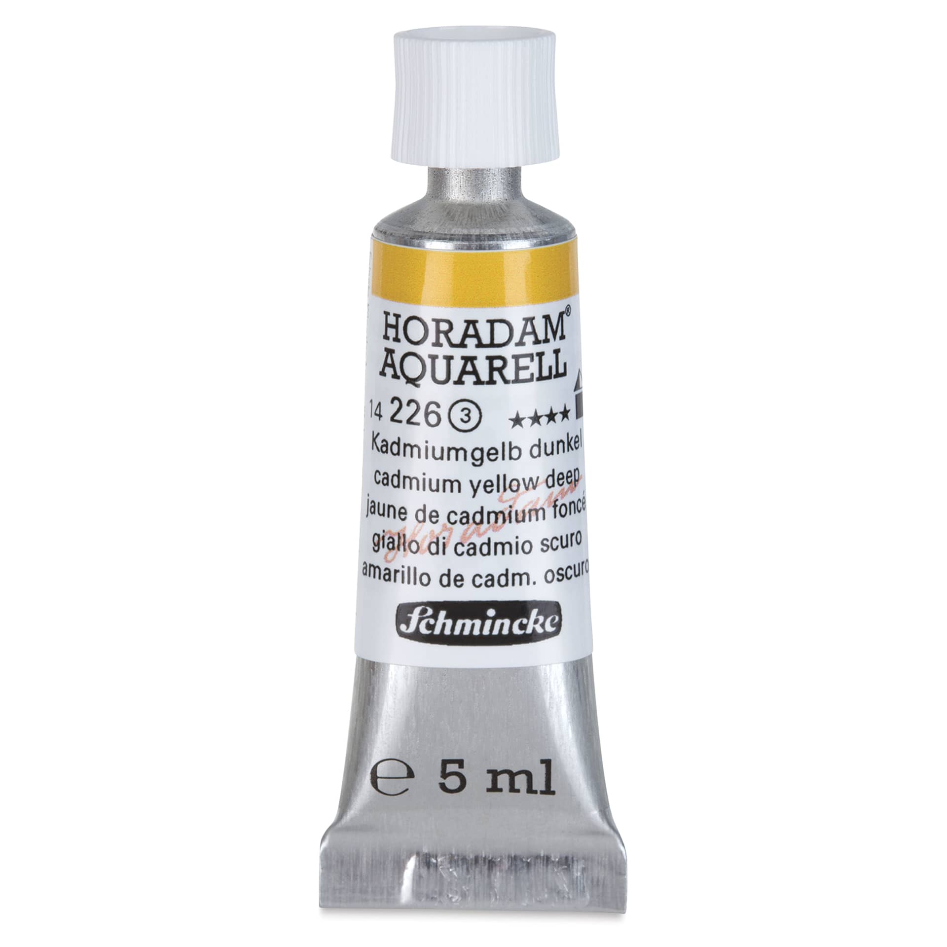 Schmincke Horadam Aquarell Artist Watercolor - Cadmium Yellow Deep, 5 ml tube