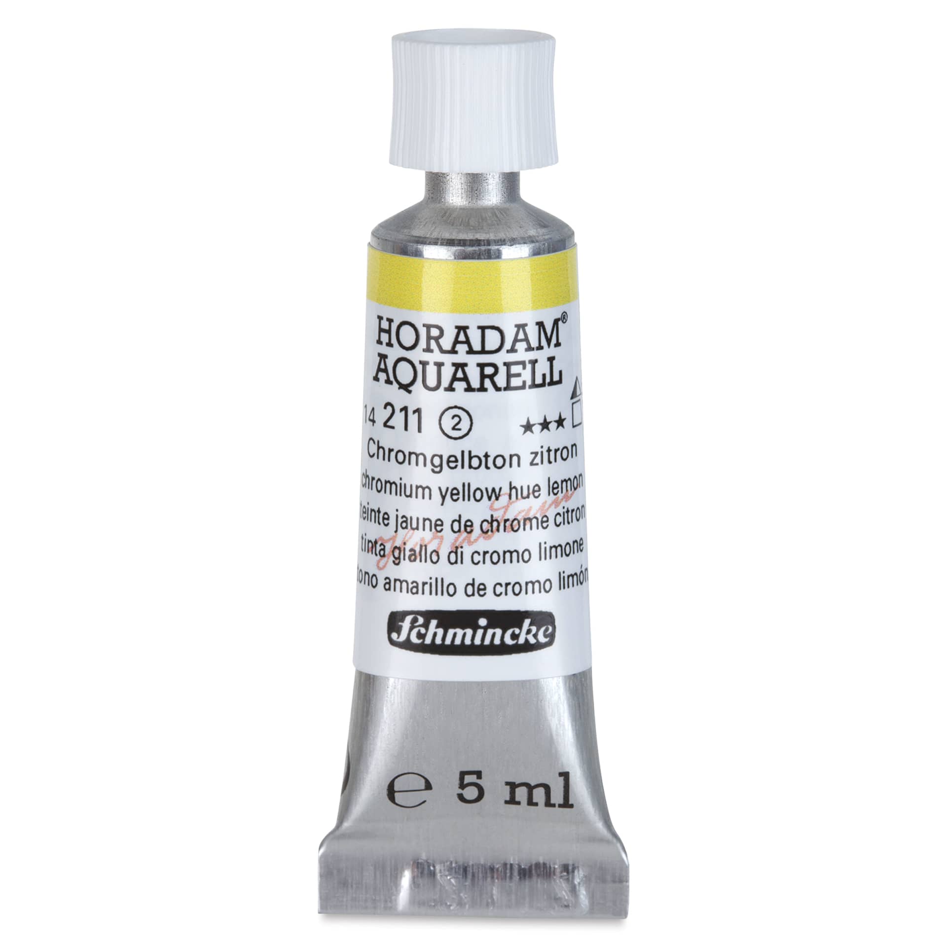 Schmincke Horadam Aquarell Artist Watercolor - Chromium Yellow Hue Lemon, 5 ml tube
