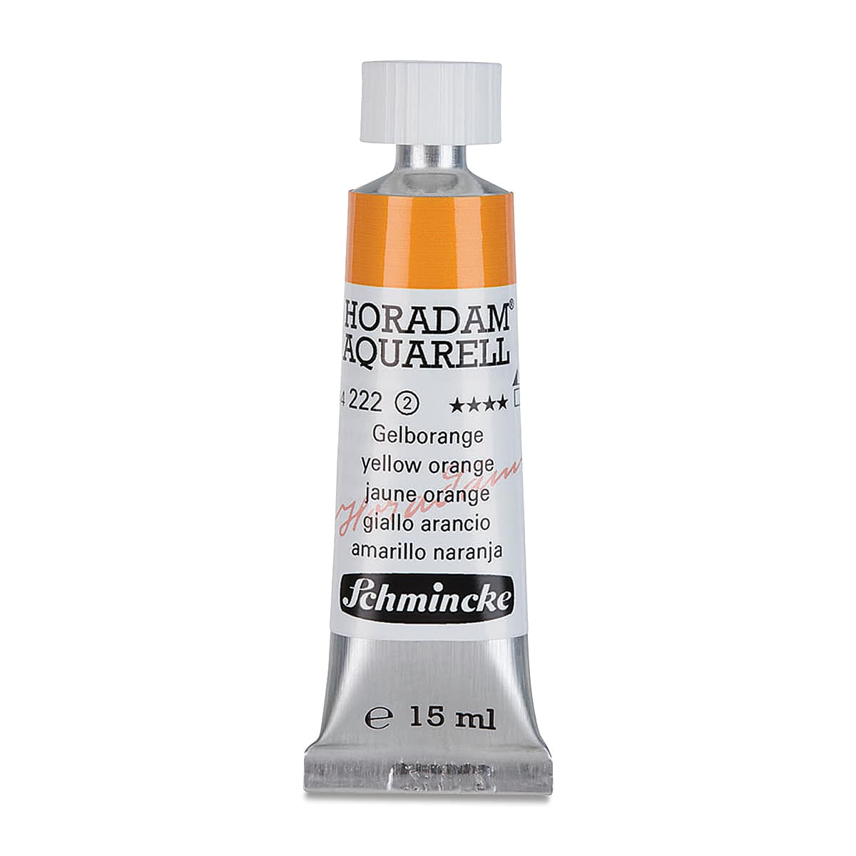 Schmincke Horadam Aquarell Watercolor - Yellow Orange, 15 ml tube