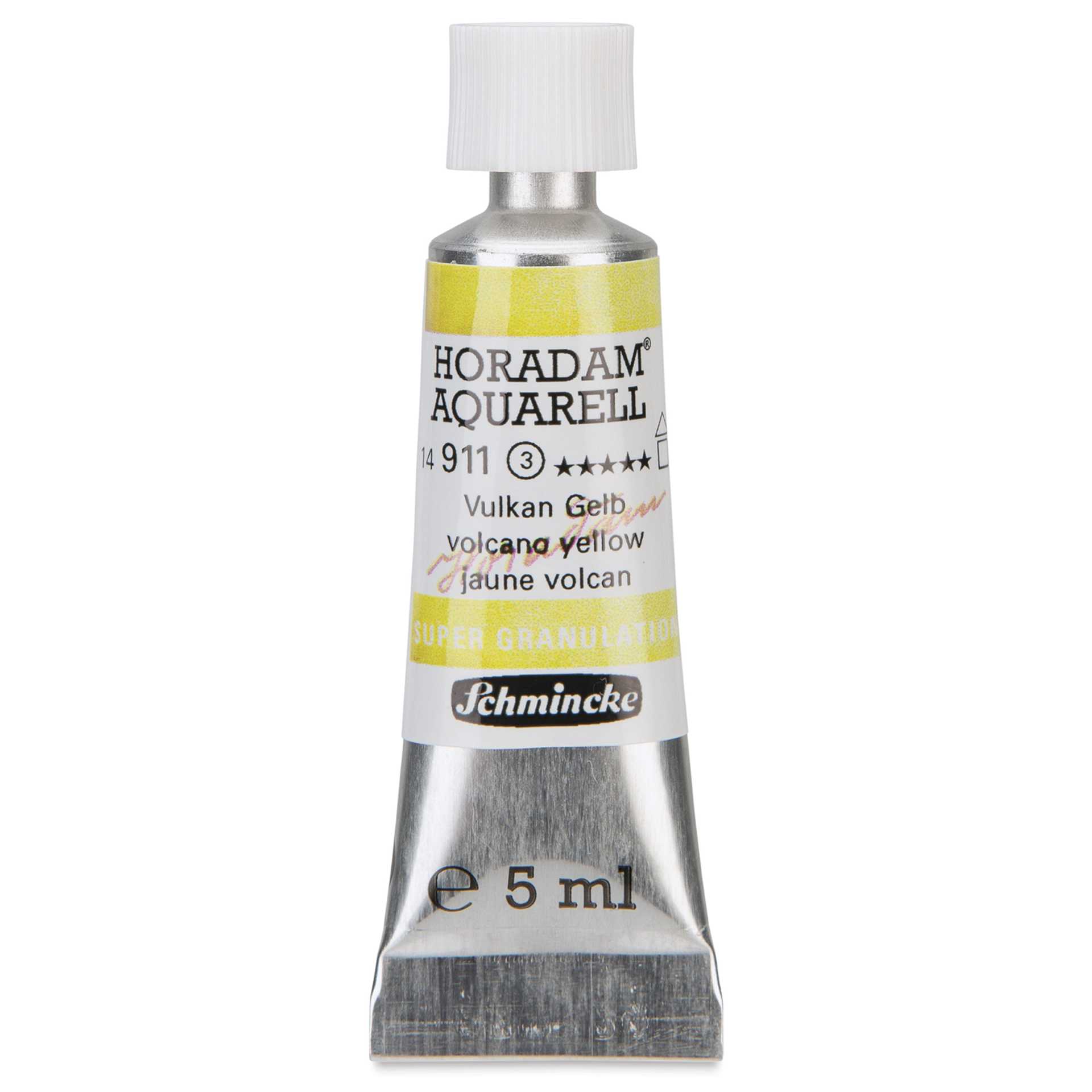 Schmincke Horadam Aquarell Artist Watercolor - Volcano Yellow, Supergranulation, 5 ml tube