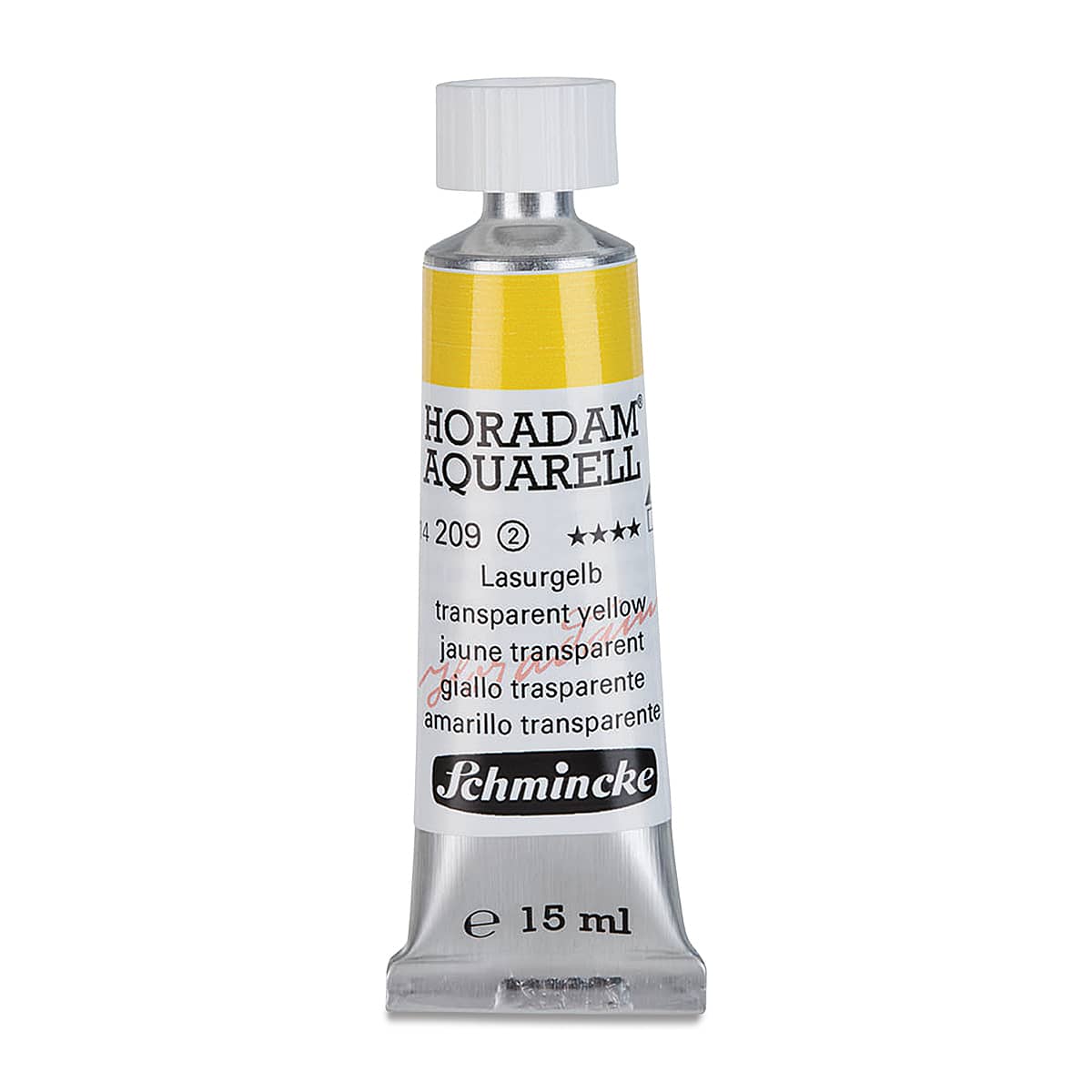 Schmincke Horadam Aquarell Artist Watercolor - Transparent Yellow, 15 ml tube